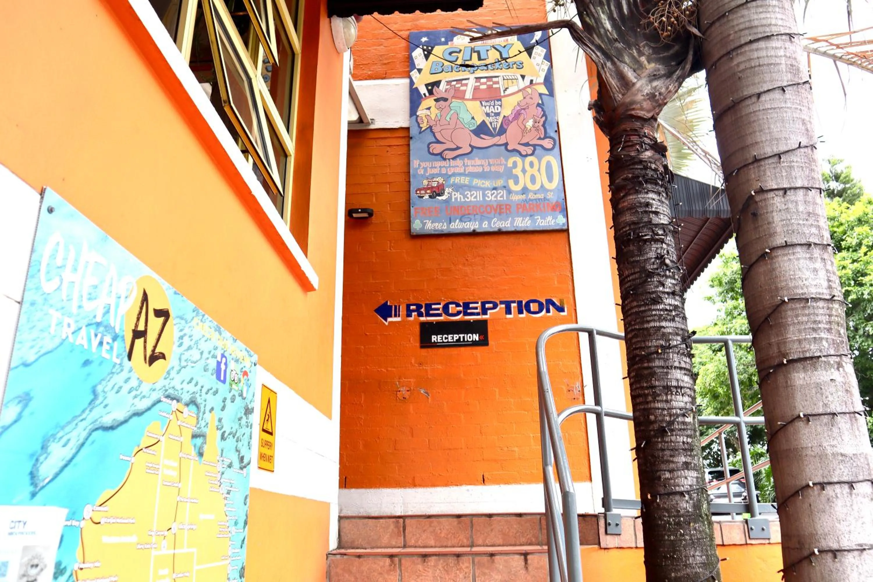 Lobby or reception in City Backpackers HQ