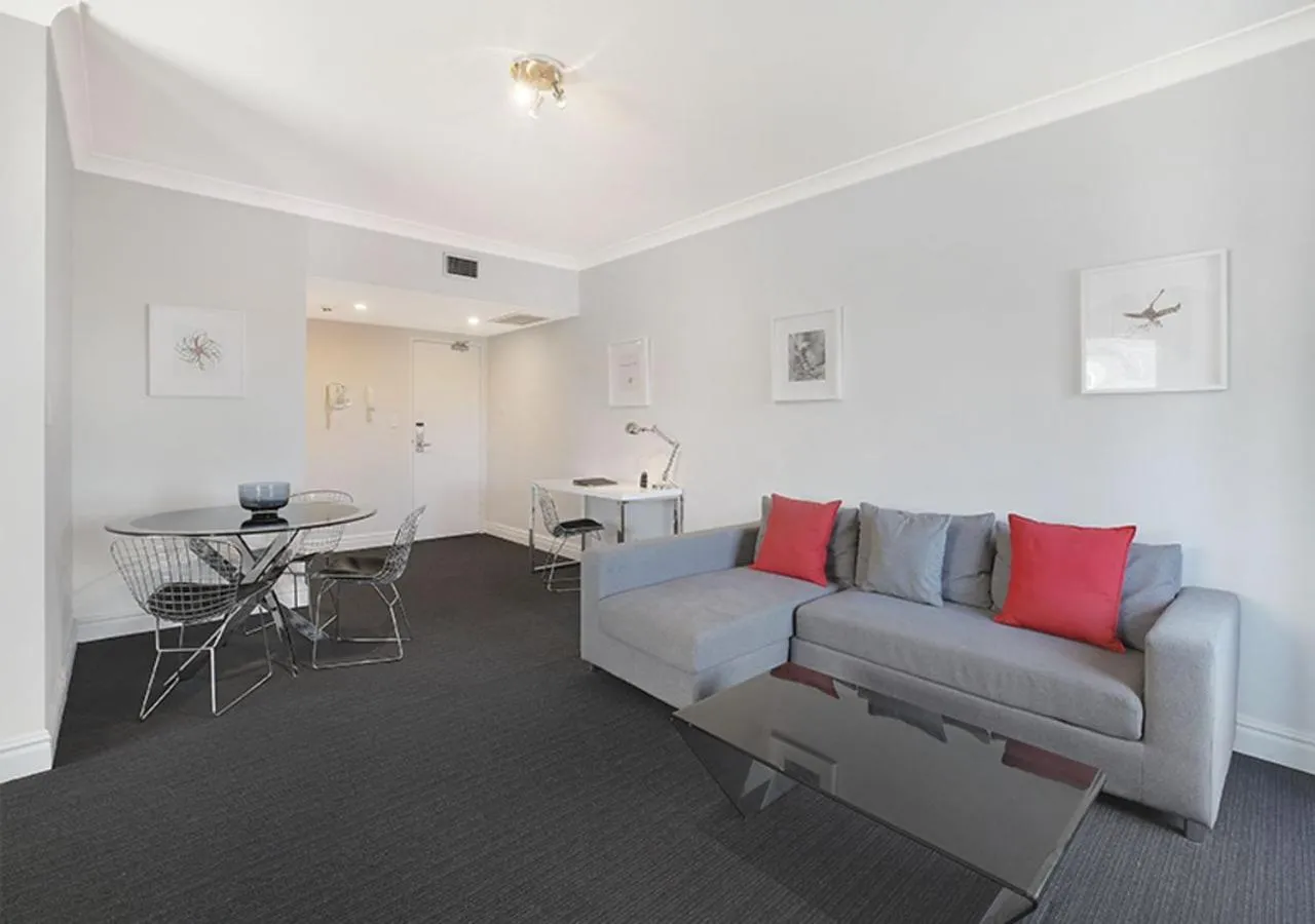 Living room in Sydney Airport Suites