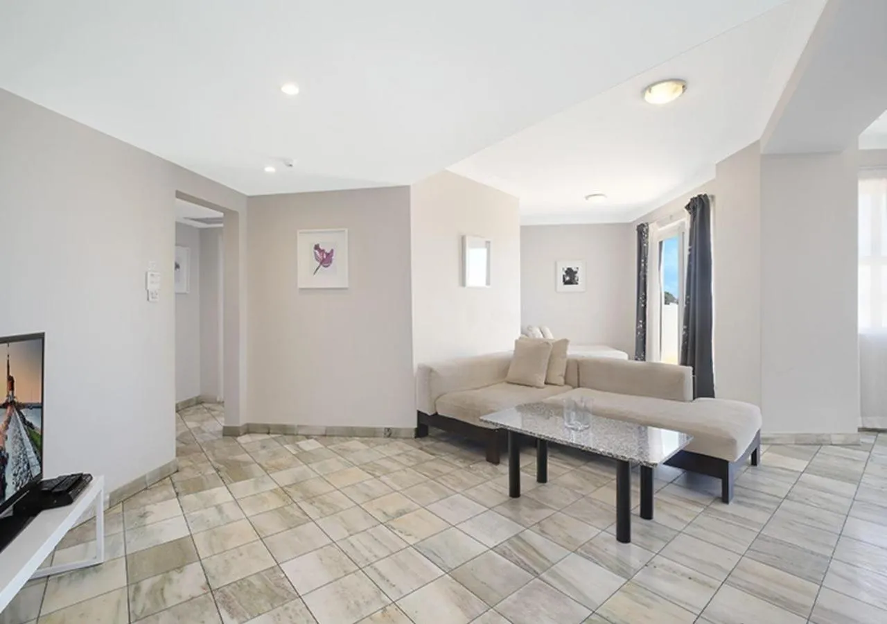 Living room in Sydney Airport Suites