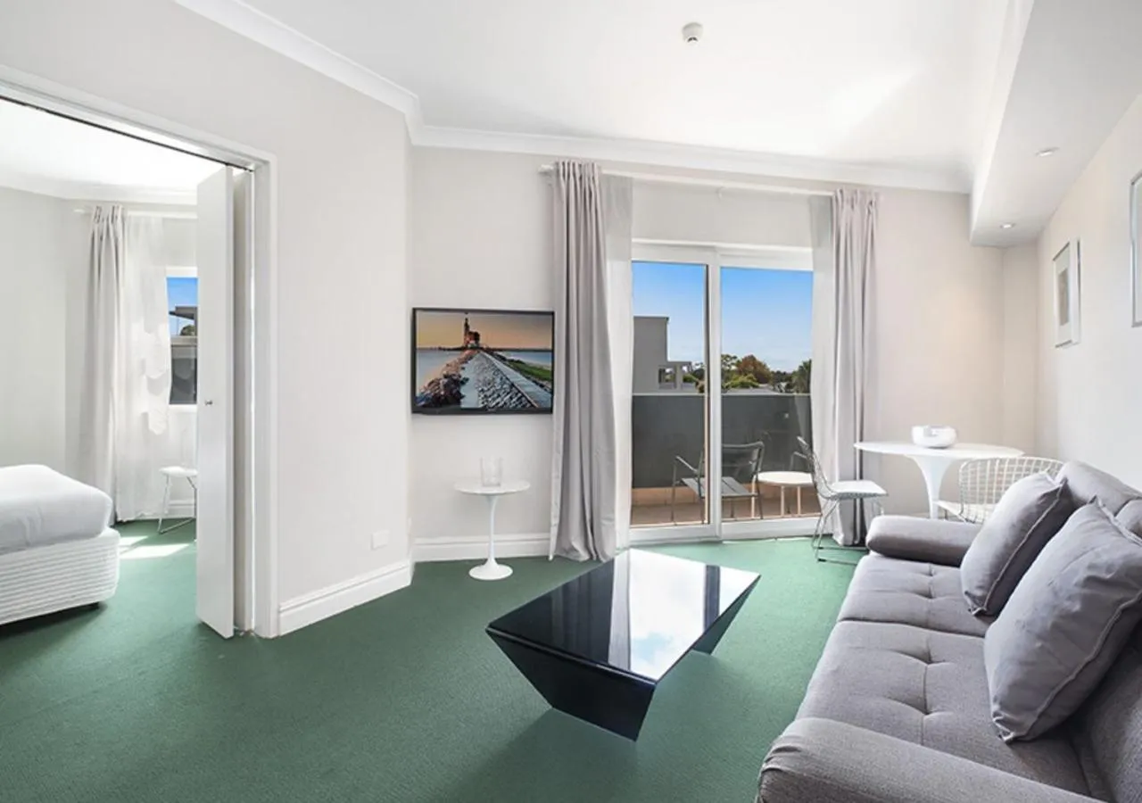 Living room in Sydney Airport Suites