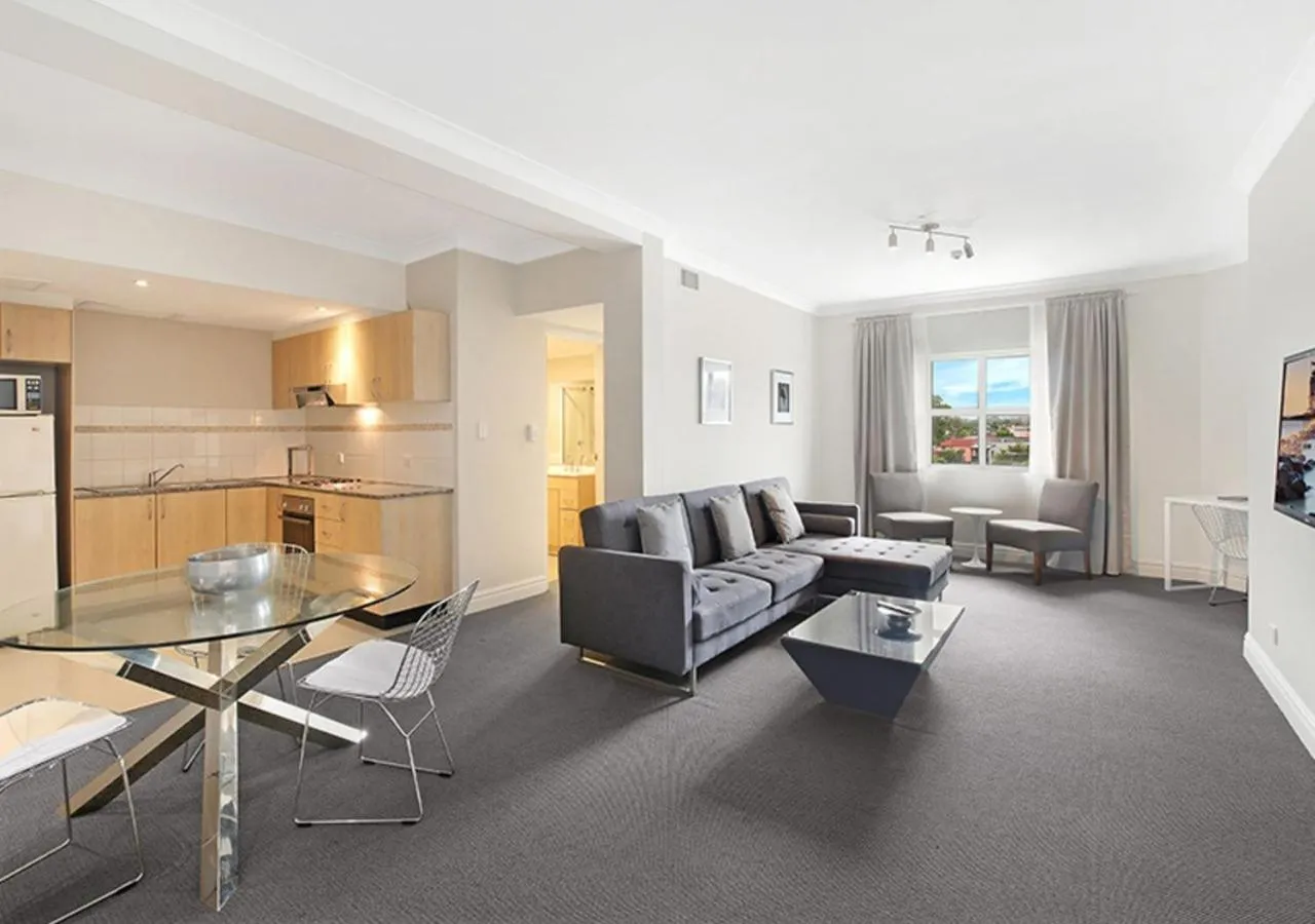 Living room in Sydney Airport Suites
