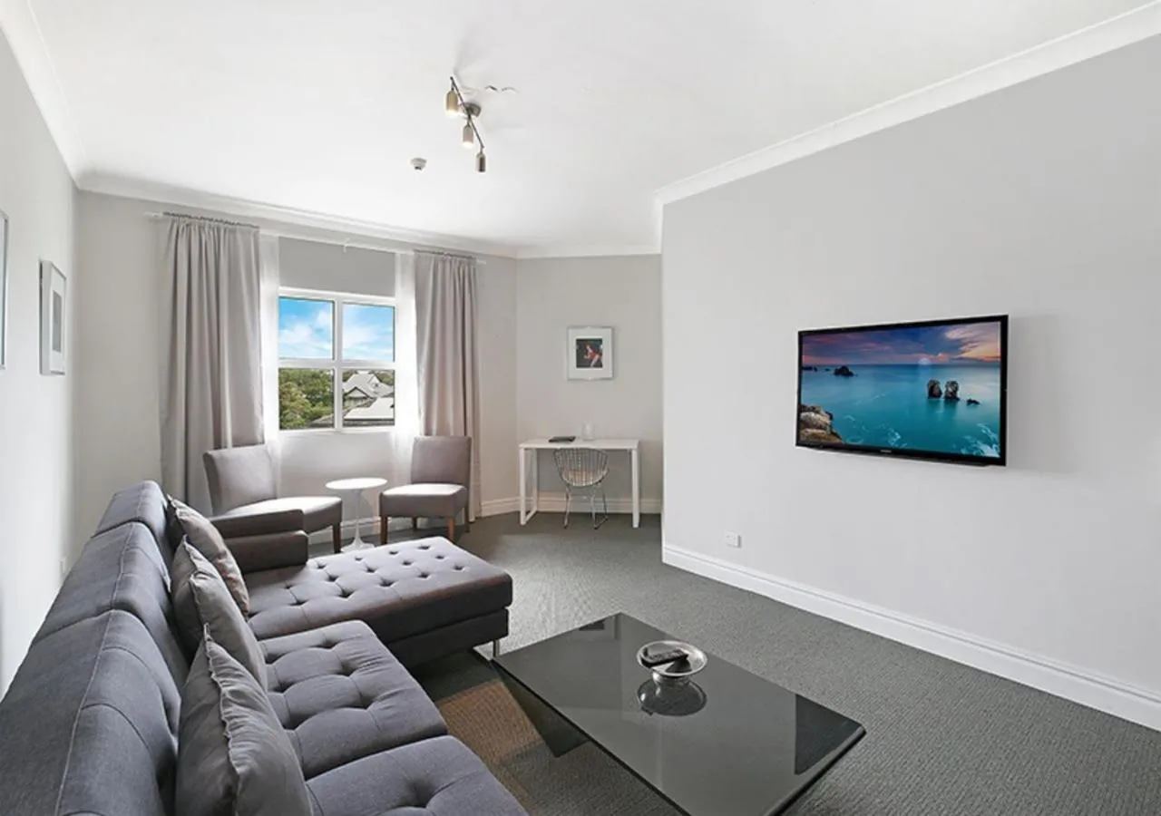 Living room in Sydney Airport Suites