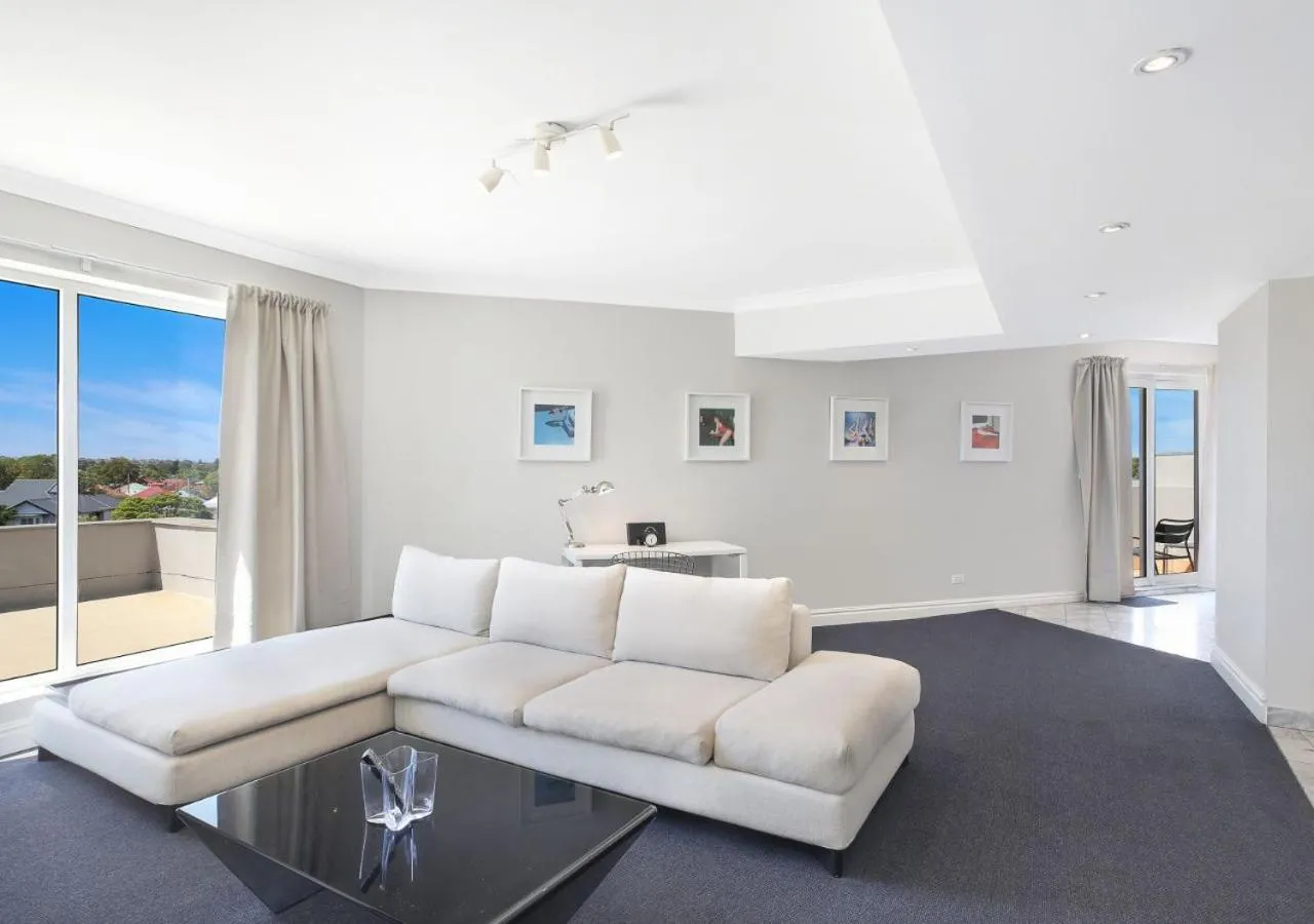 Living room in Sydney Airport Suites