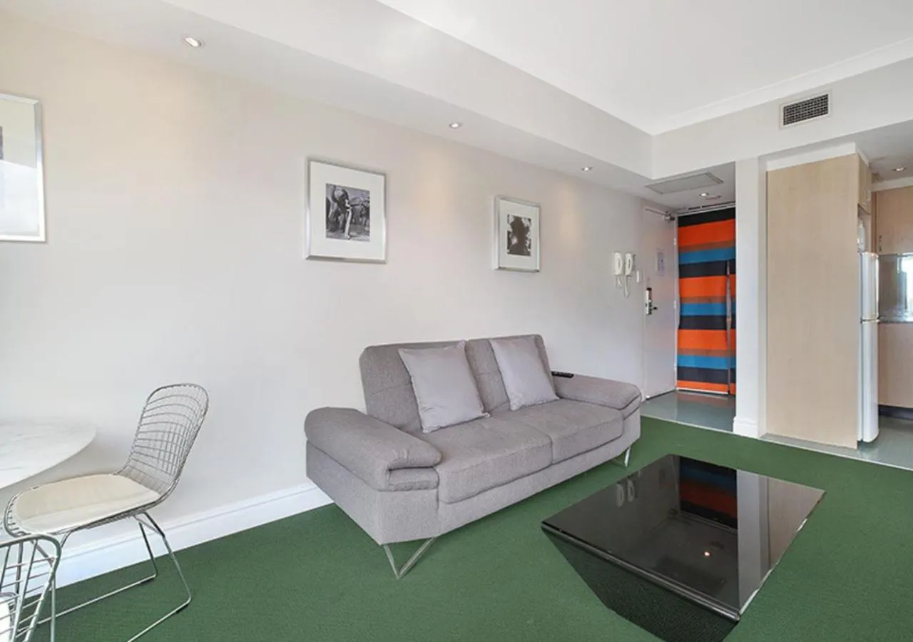 Living room in Sydney Airport Suites