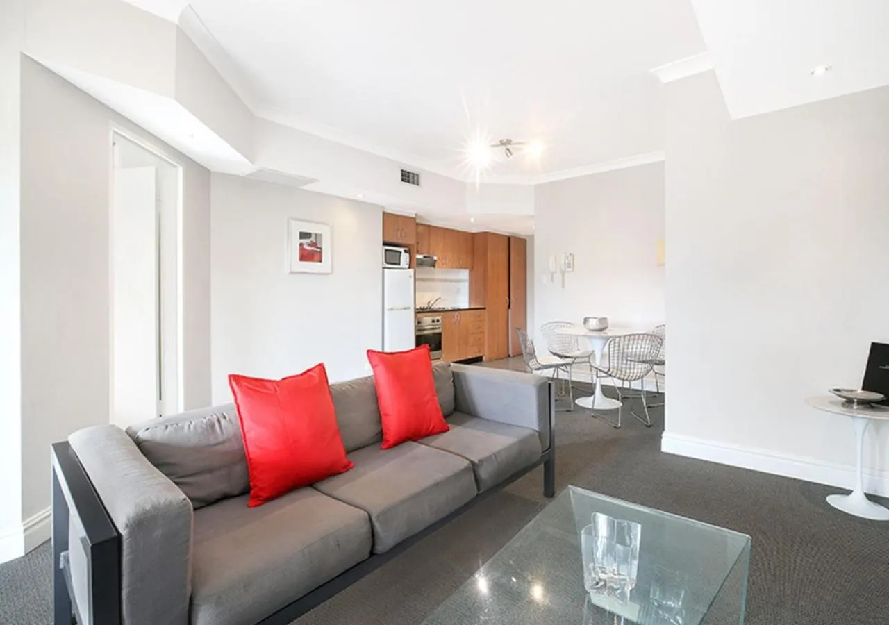 Living room in Sydney Airport Suites