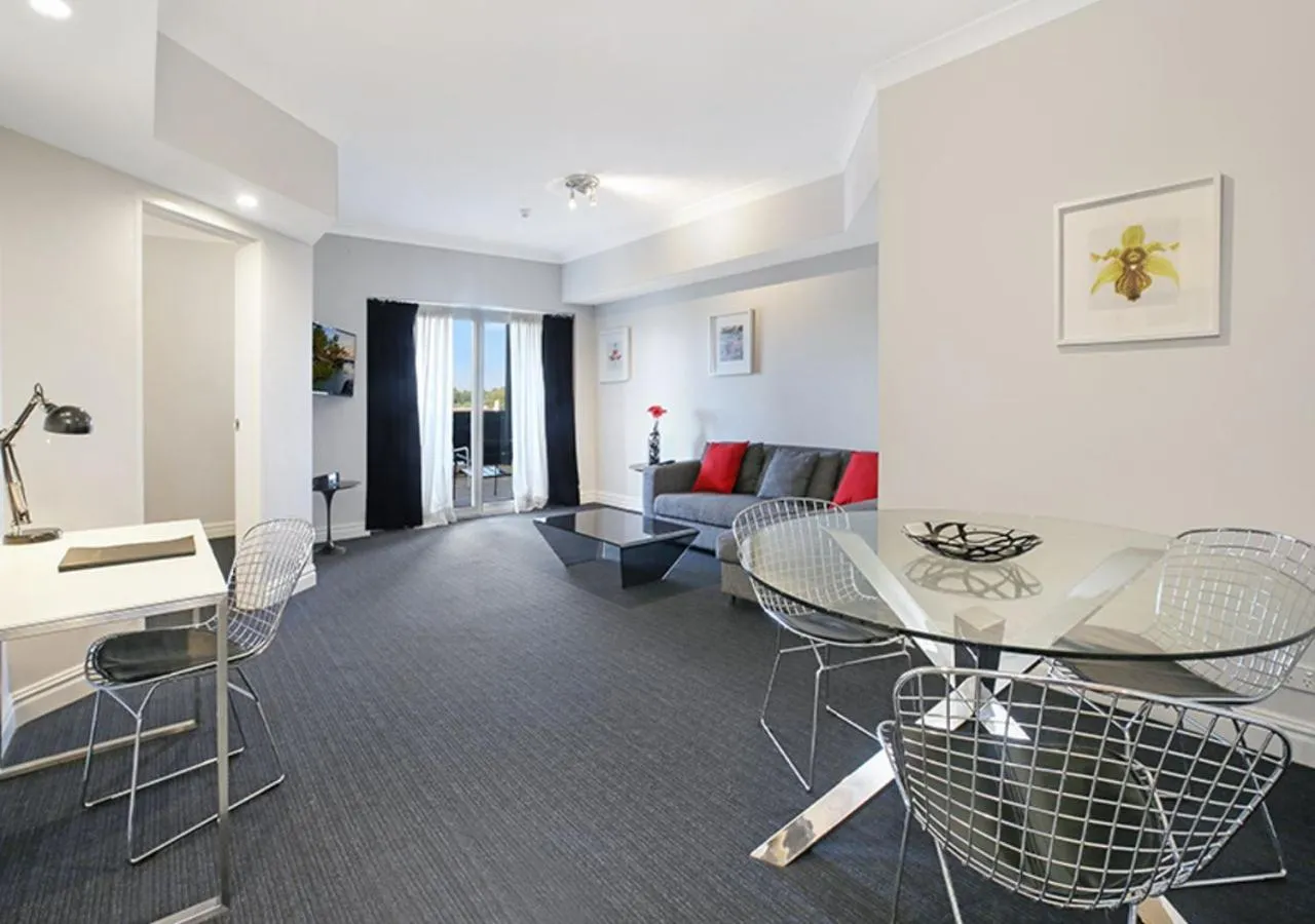 Living room in Sydney Airport Suites