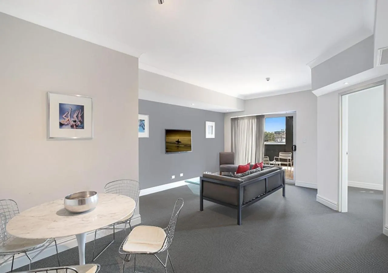 Living room in Sydney Airport Suites