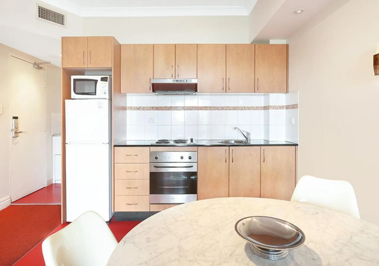 Kitchen or kitchenette in Sydney Airport Suites