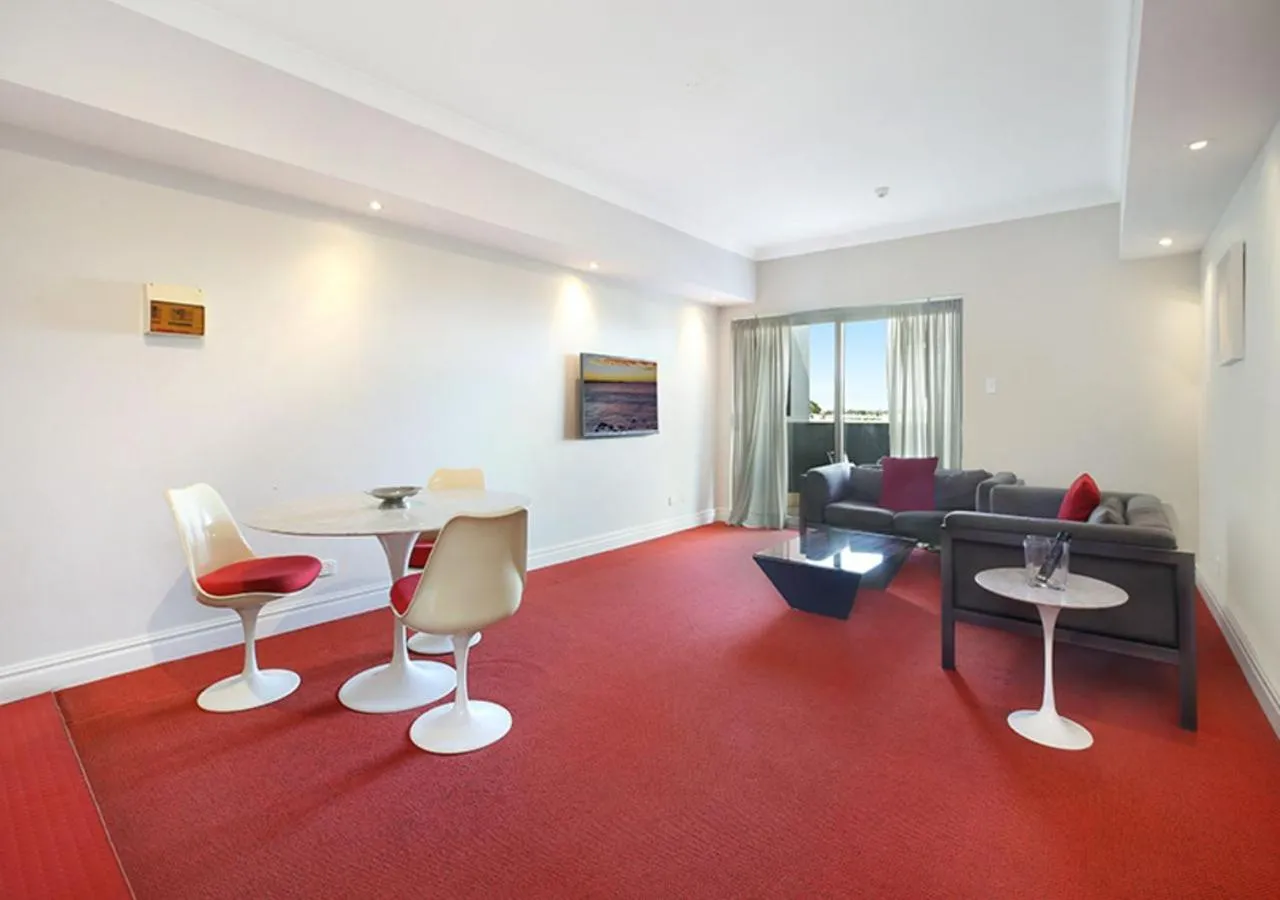Living room in Sydney Airport Suites