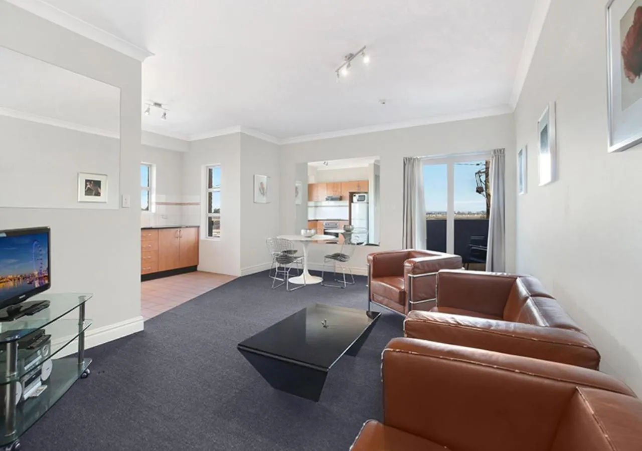 Living room in Sydney Airport Suites