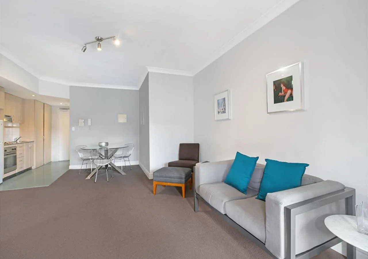 Living room in Sydney Airport Suites