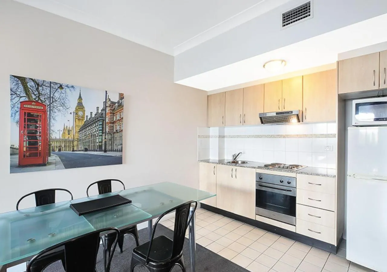 Kitchen or kitchenette in Sydney Airport Suites