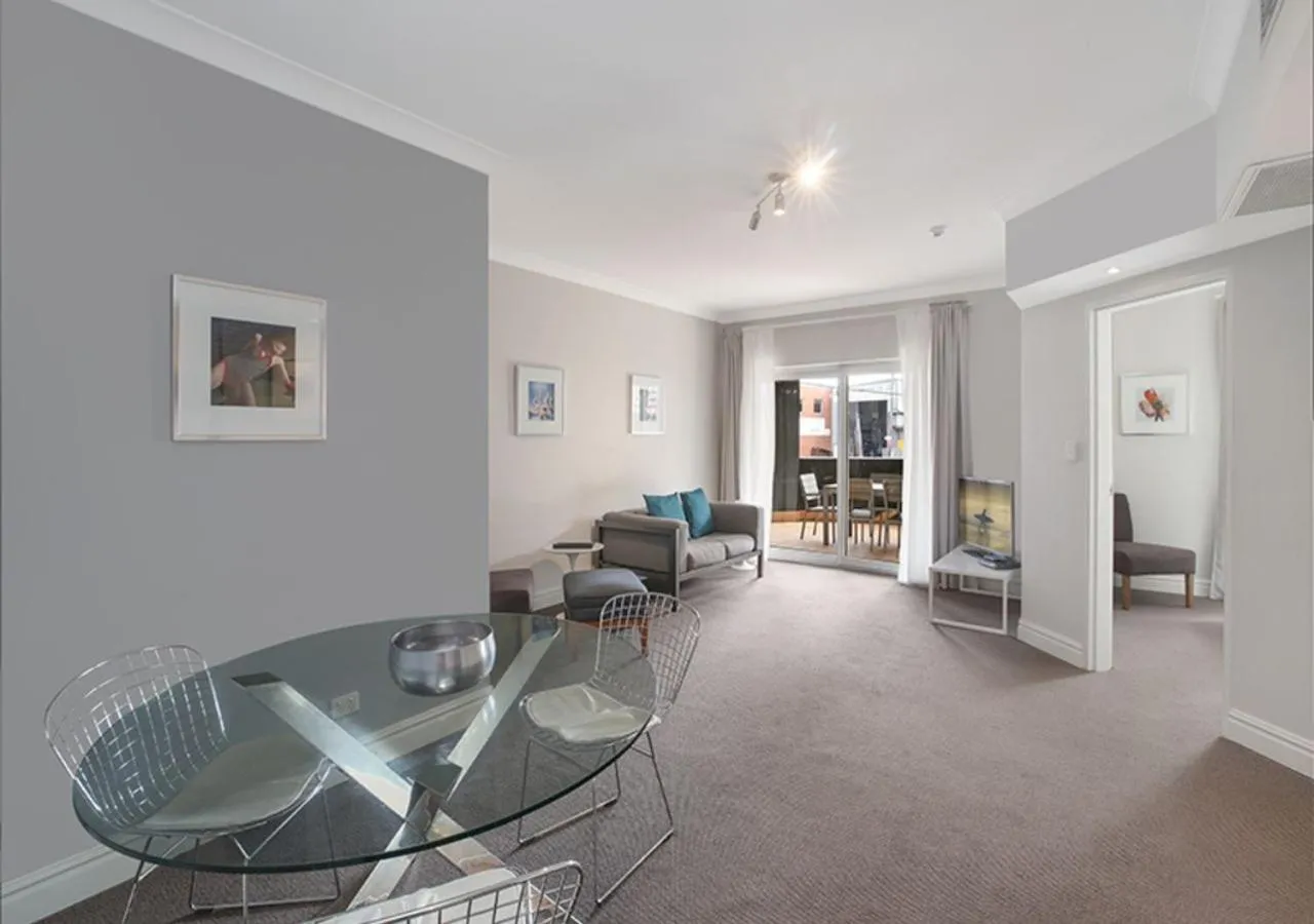 Living room in Sydney Airport Suites