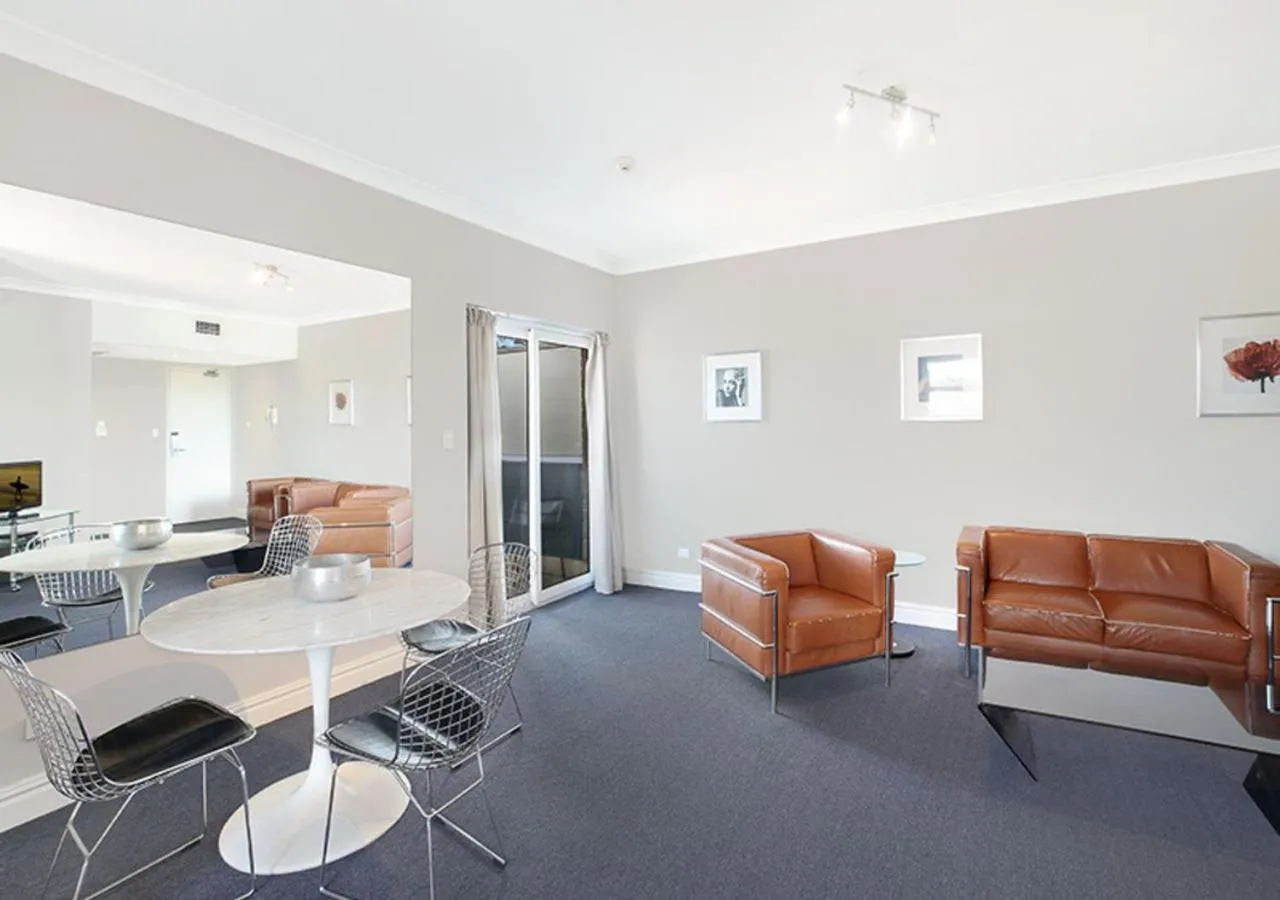 Living room in Sydney Airport Suites