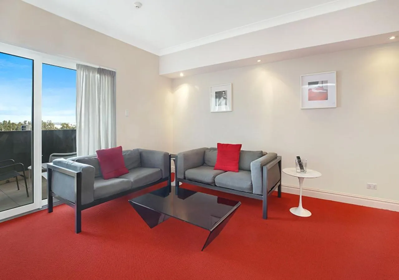 Living room in Sydney Airport Suites