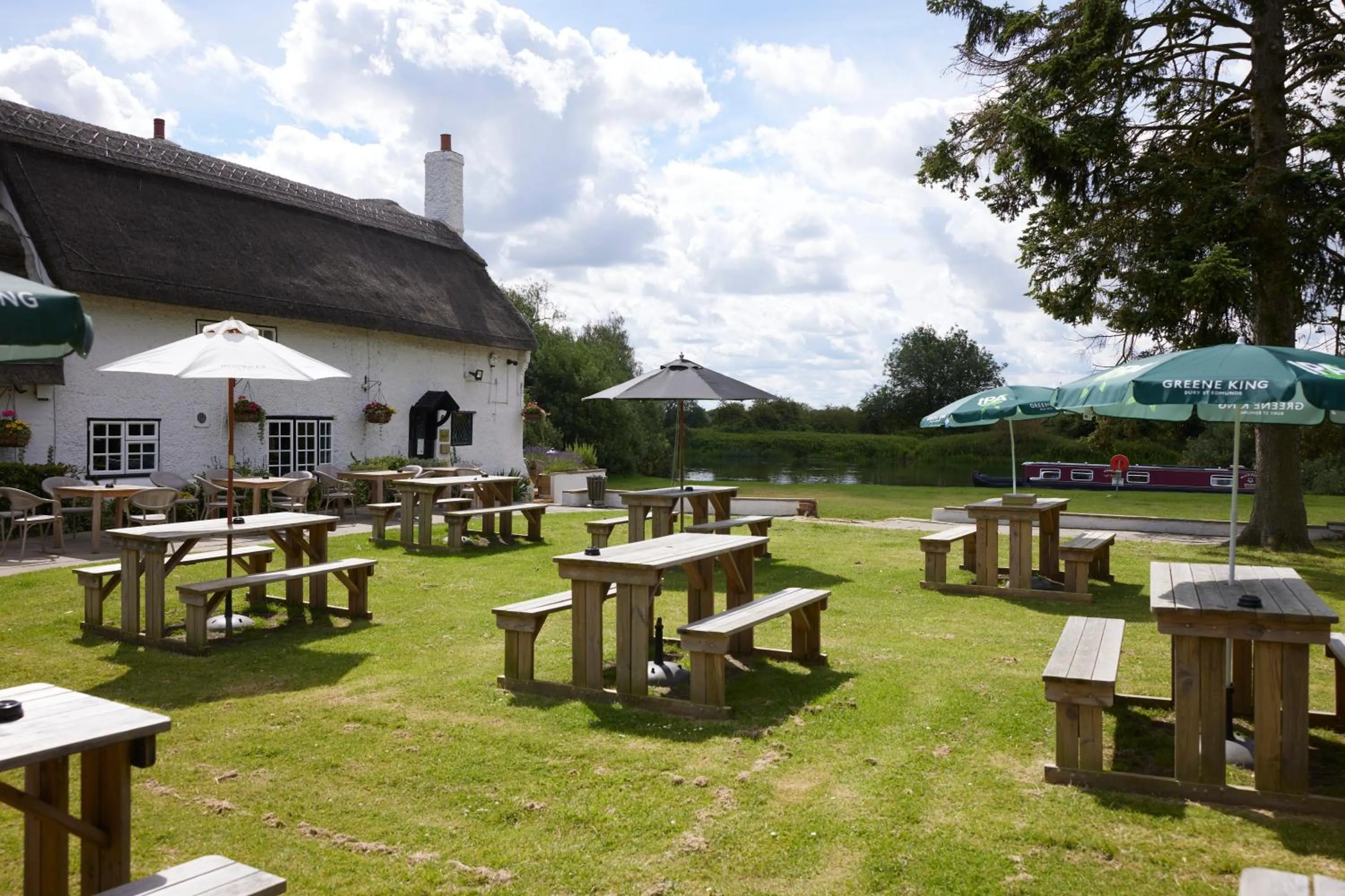 Garden in Old Ferry Boat by Greene King Inns
