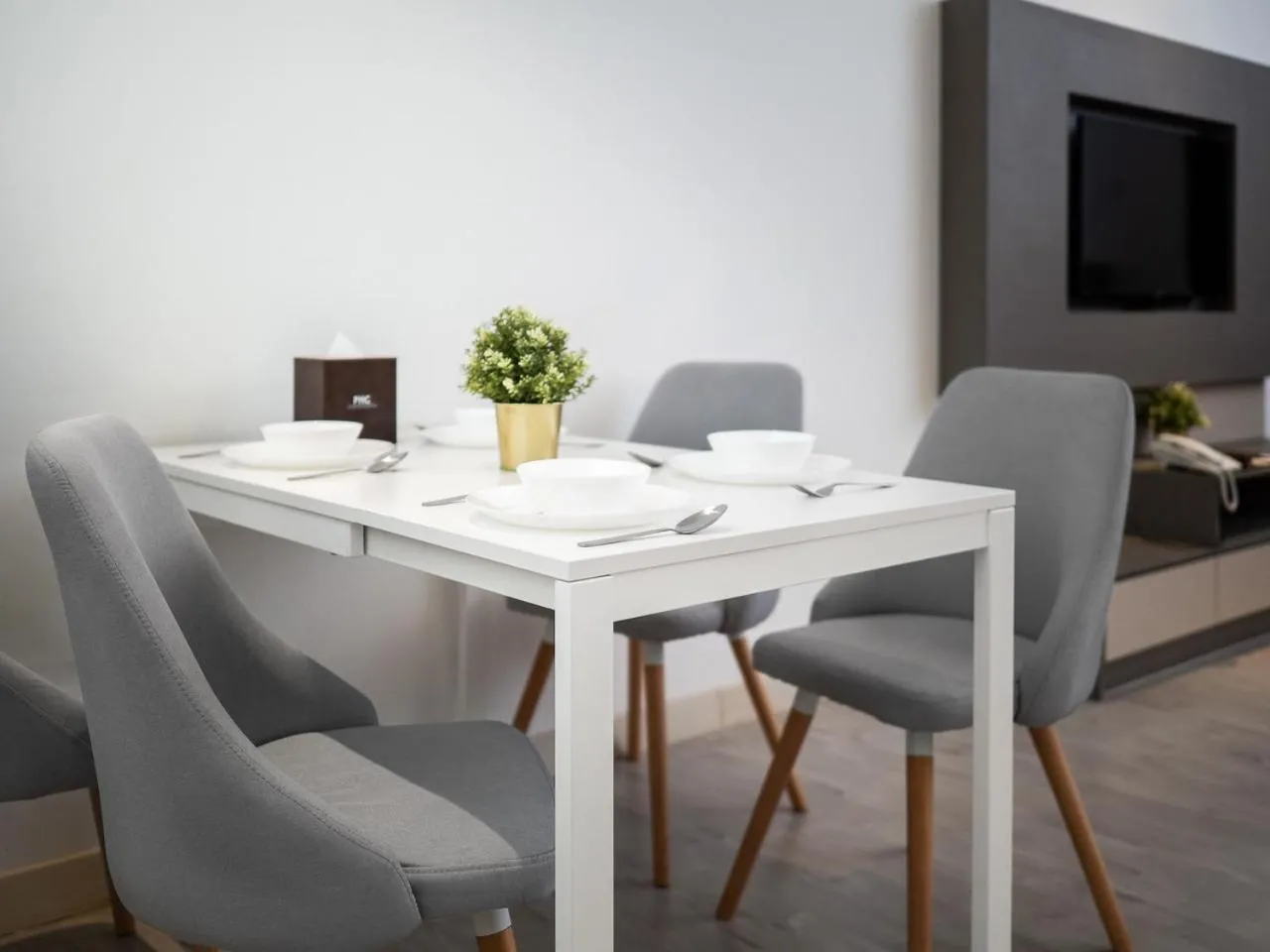 Dining area in Hutton Suite Hotel Managed by The Ascott Limited