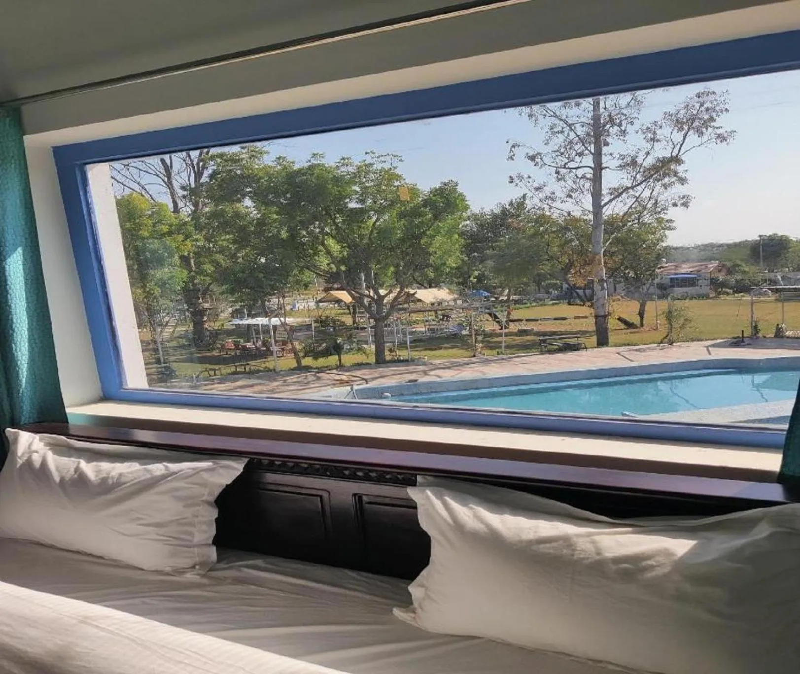 Pool view in The timber garden adventure club