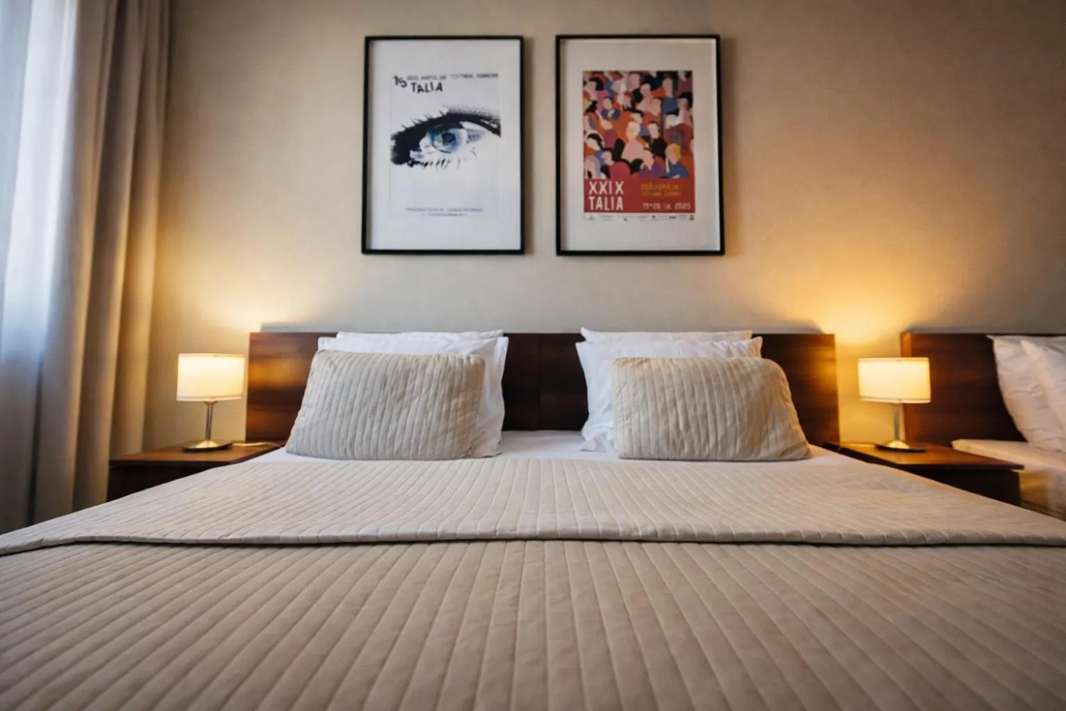 Bed in Hotel Kantoria