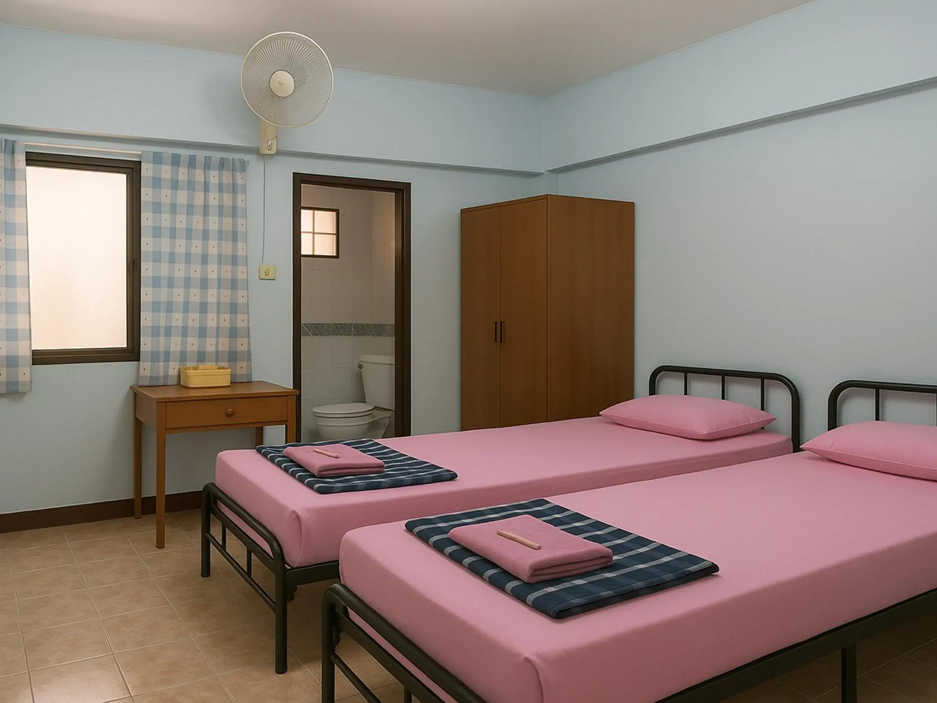 Standard Twin Room with Fan in Ban Wiang Guest House Standard Twin Room with Fan in Ban Wiang Guest House