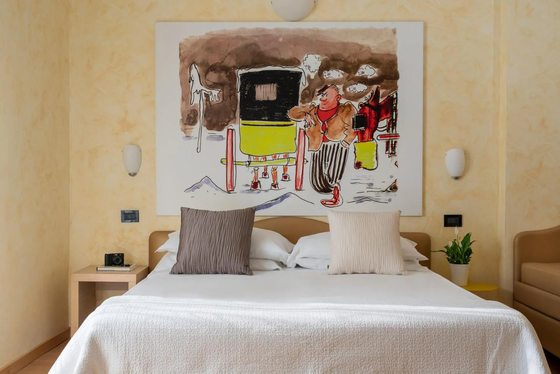 Bedroom, Bed in Hotel Villa Marina Wellness SPA