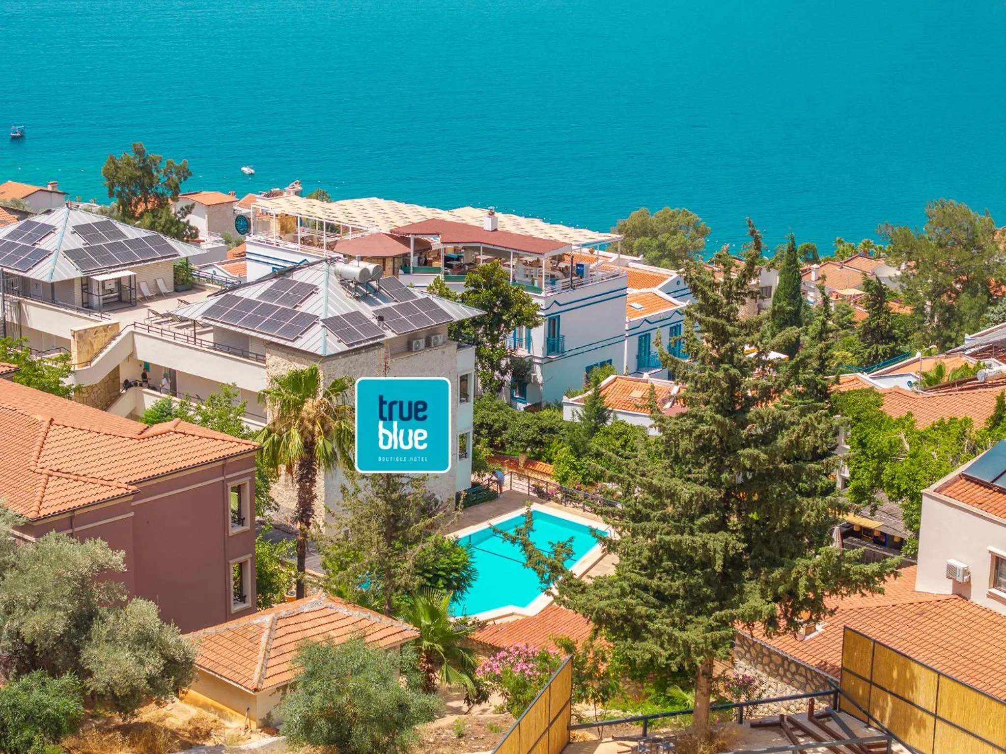 Property building in True Blue Boutique Hotel Kalkan