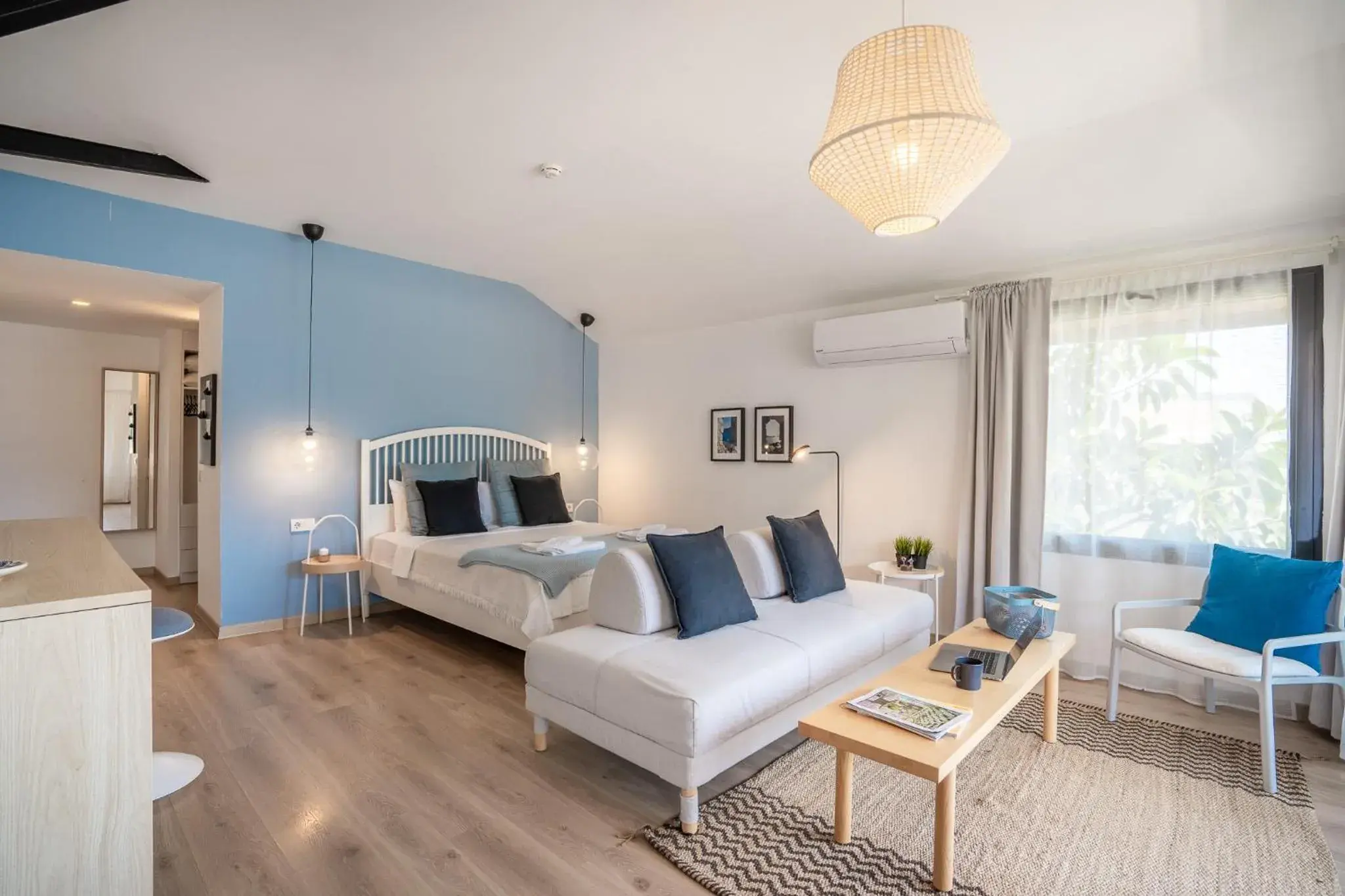 Bedroom, Bed in True Blue Boutique Hotel Kalkan Bedroom, Bed in True Blue Boutique Hotel Kalkan