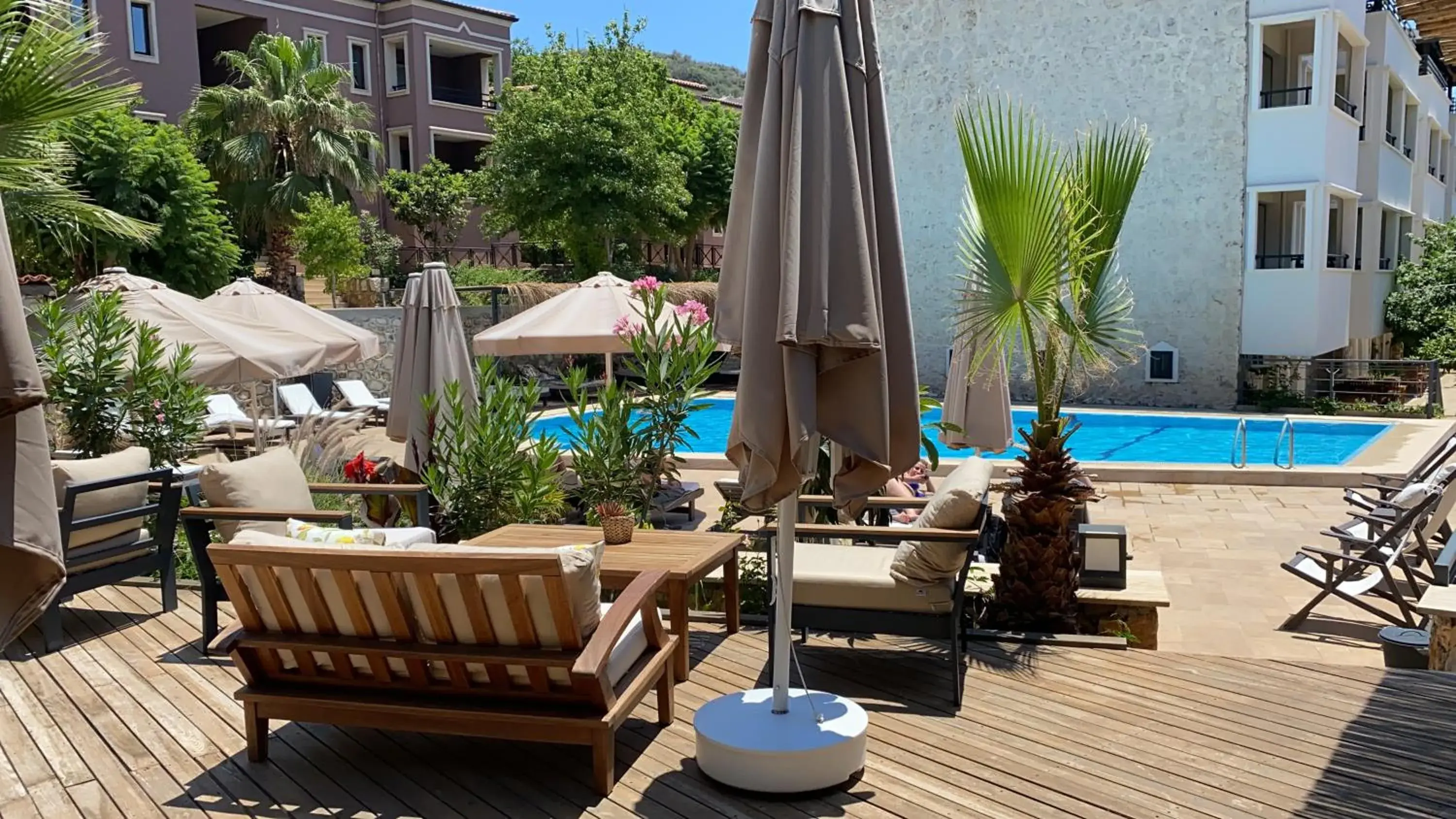 Property building in True Blue Boutique Hotel Kalkan Property building in True Blue Boutique Hotel Kalkan