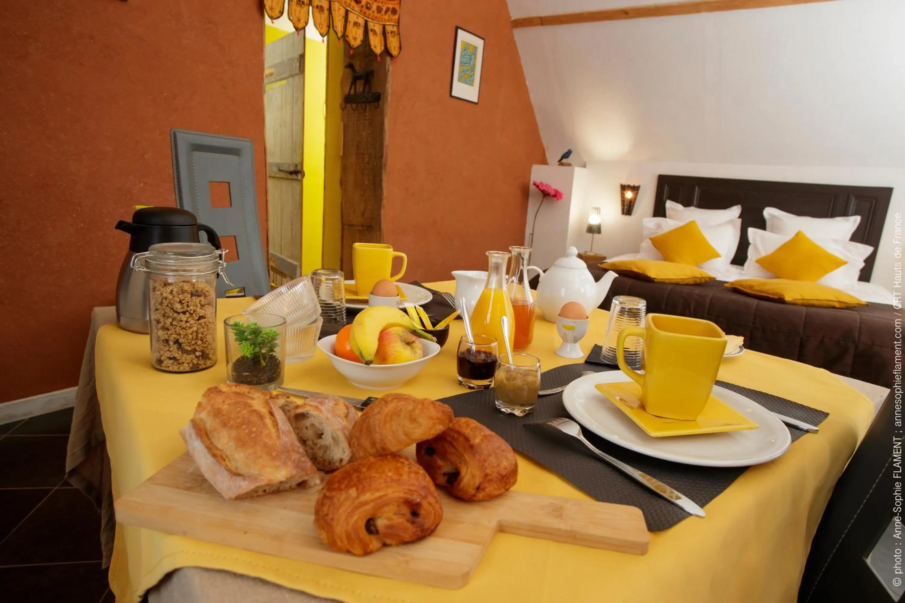 Double Room "Le Grenier À Foin" in Écodomaine le Vérin, Gîtes et spa - Mer, Nature & Confort - Côte d'Opale