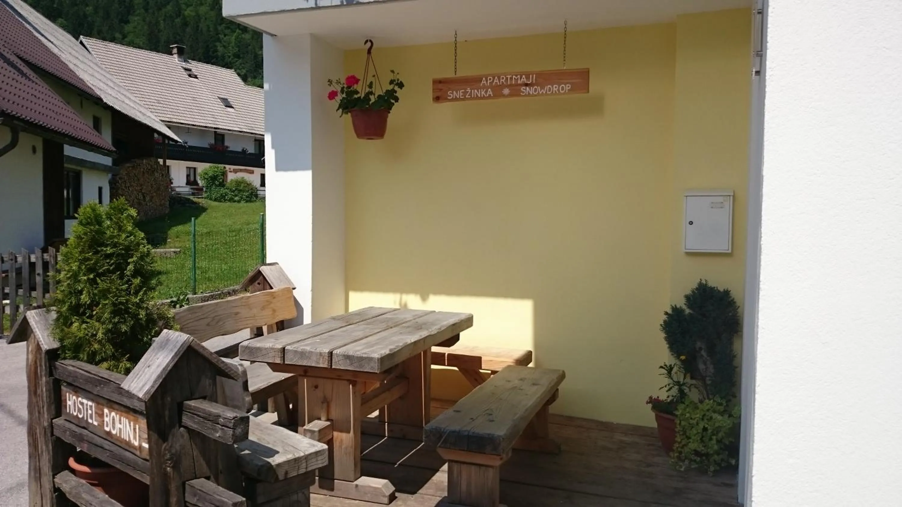 Balcony/Terrace in Apartments & Hostel Bohinj