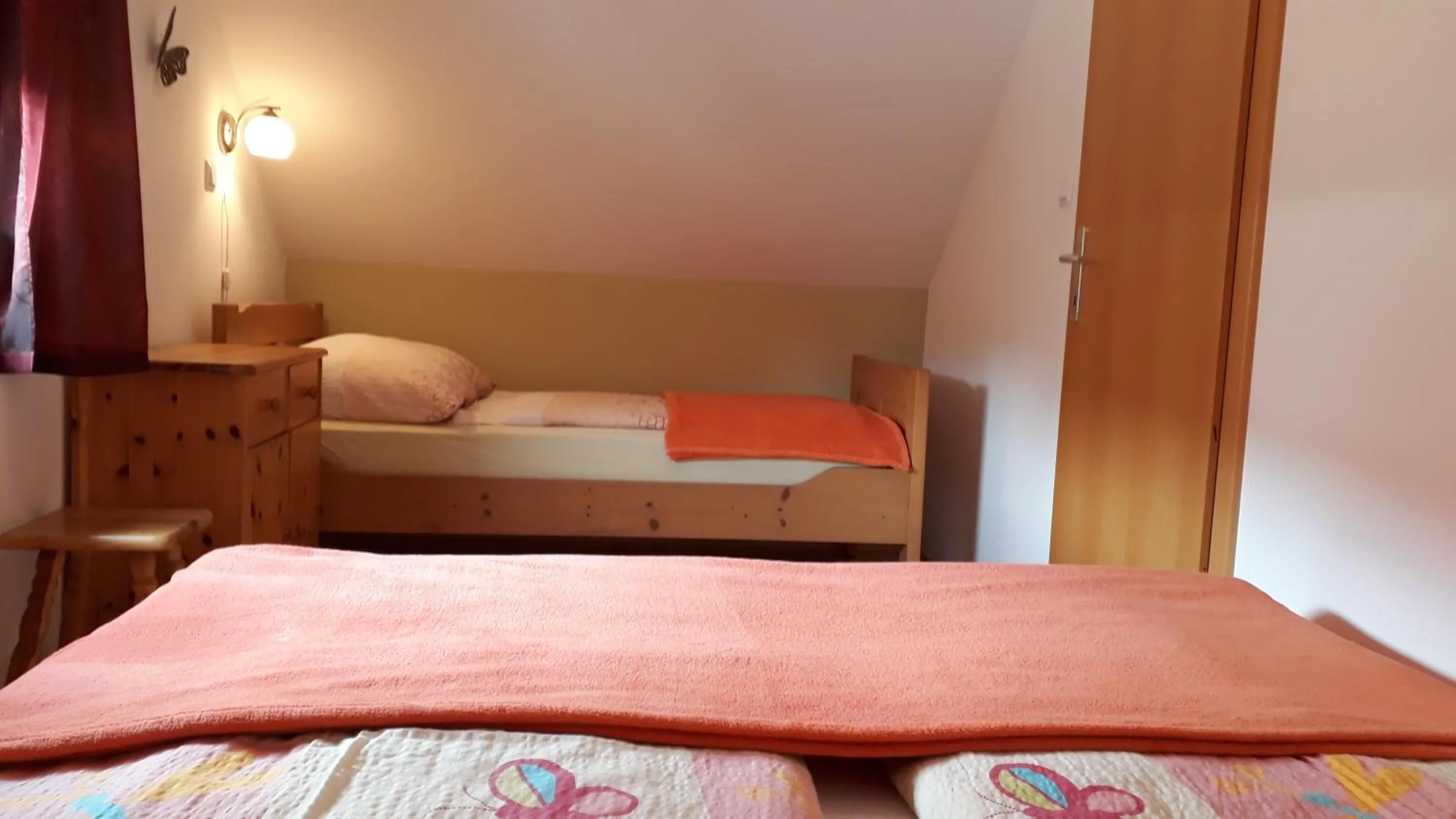 Bedroom, Bed in Apartments & Hostel Bohinj