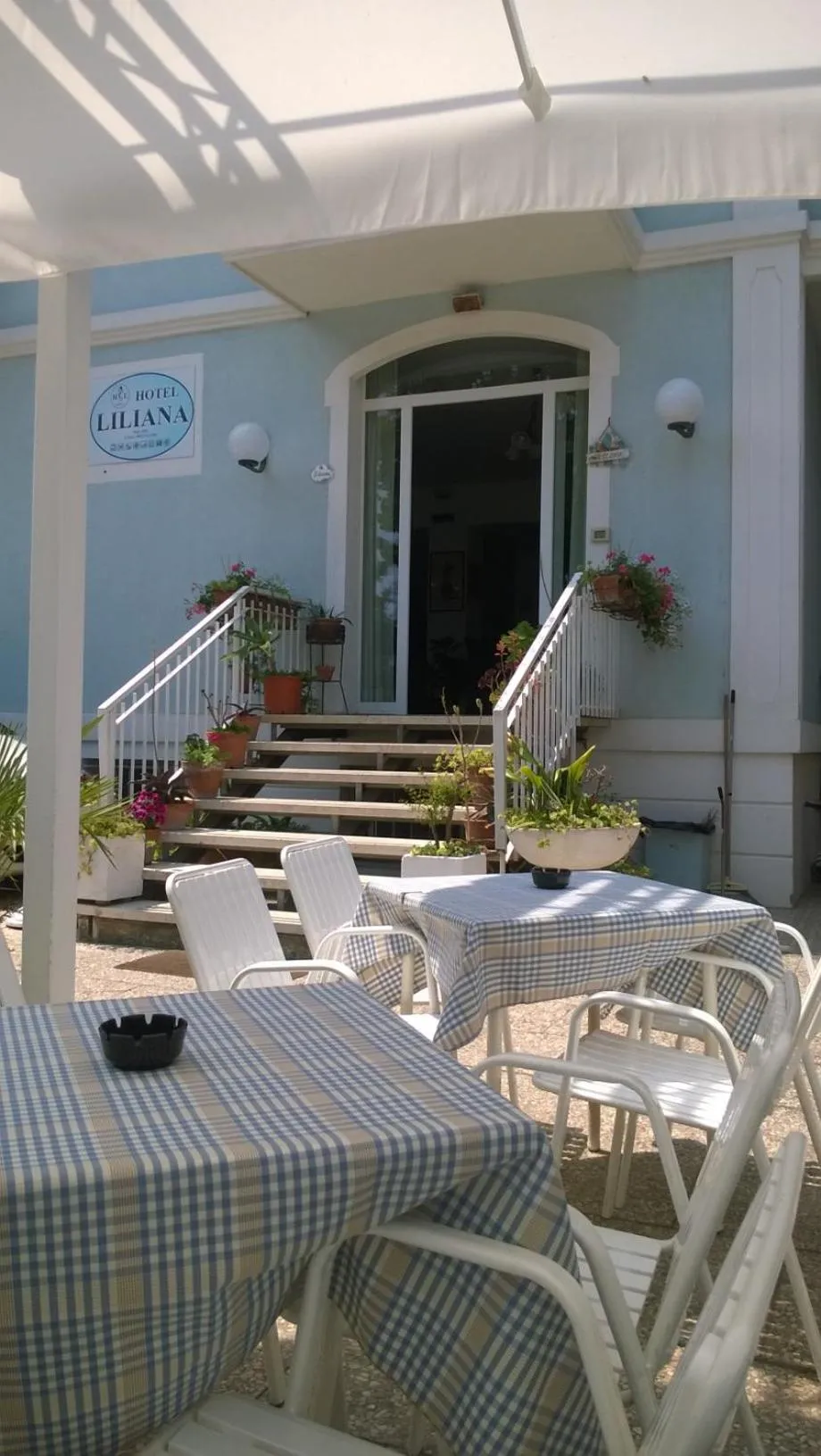 Garden view in Hotel Liliana