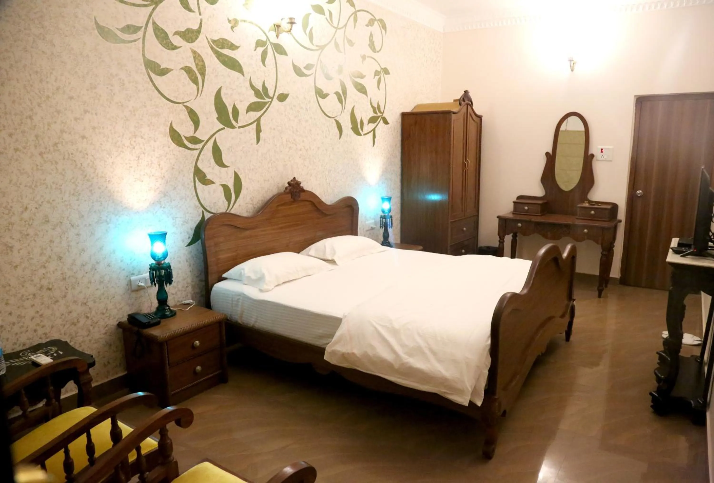 View (from property/room), Bed in Vijaigarh Kothi - Heritage boutique