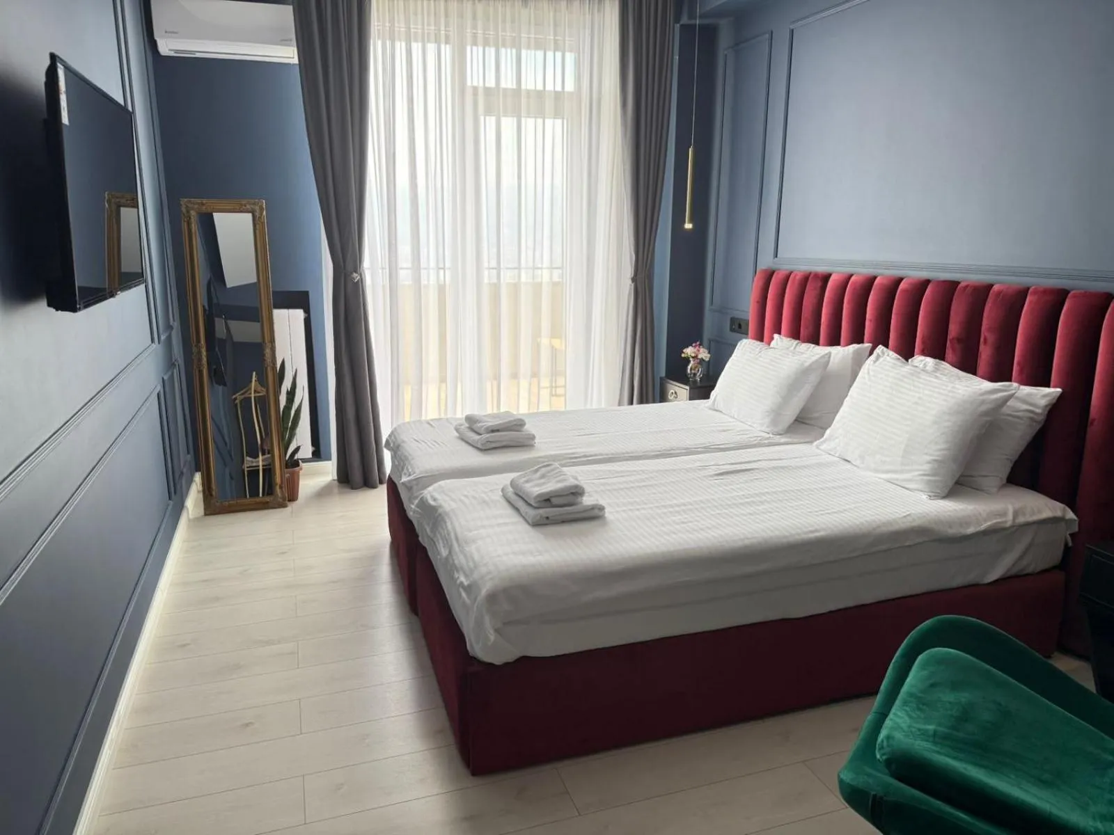 Bed in Vazi Aparthotel