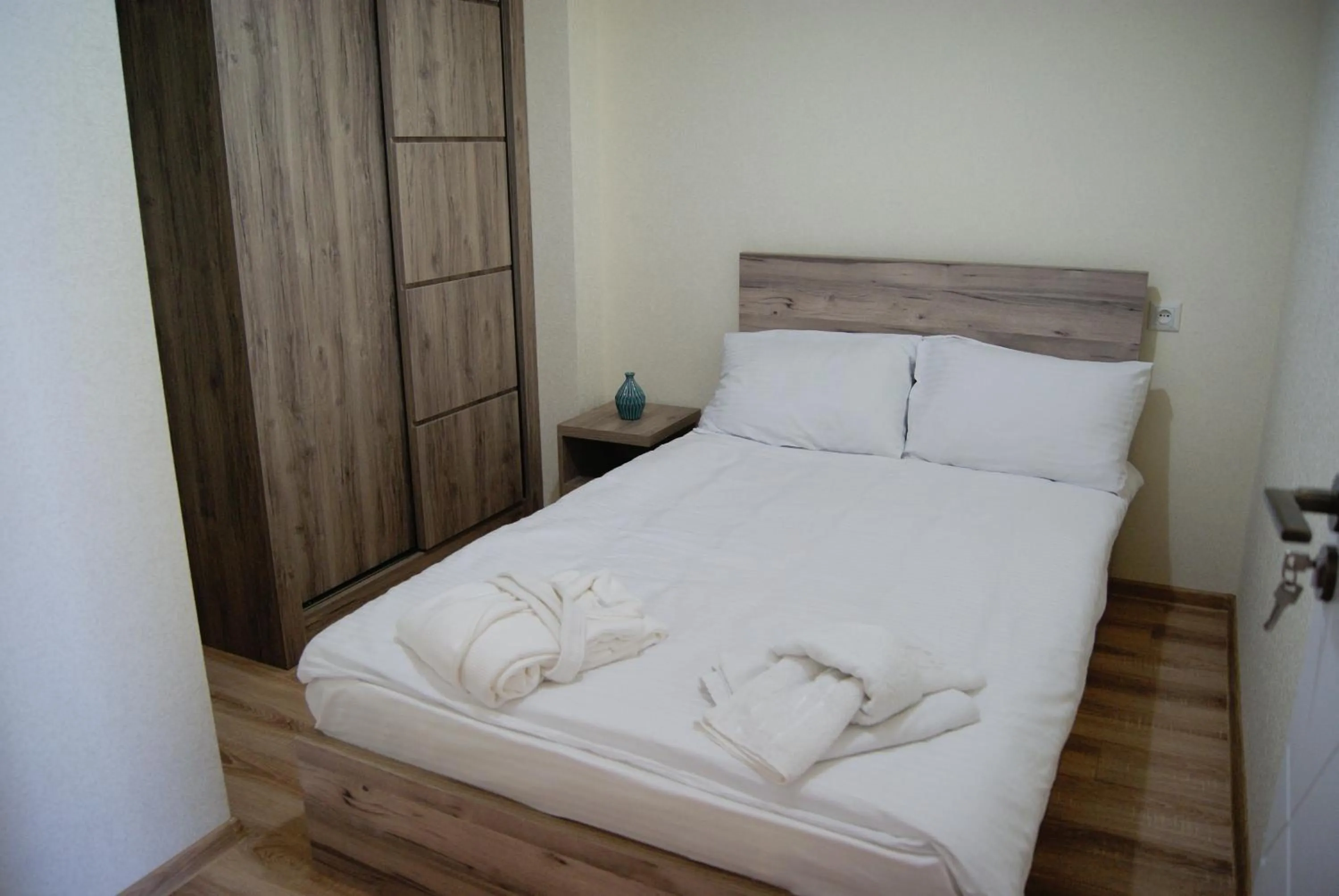 Bed in Vazi Aparthotel