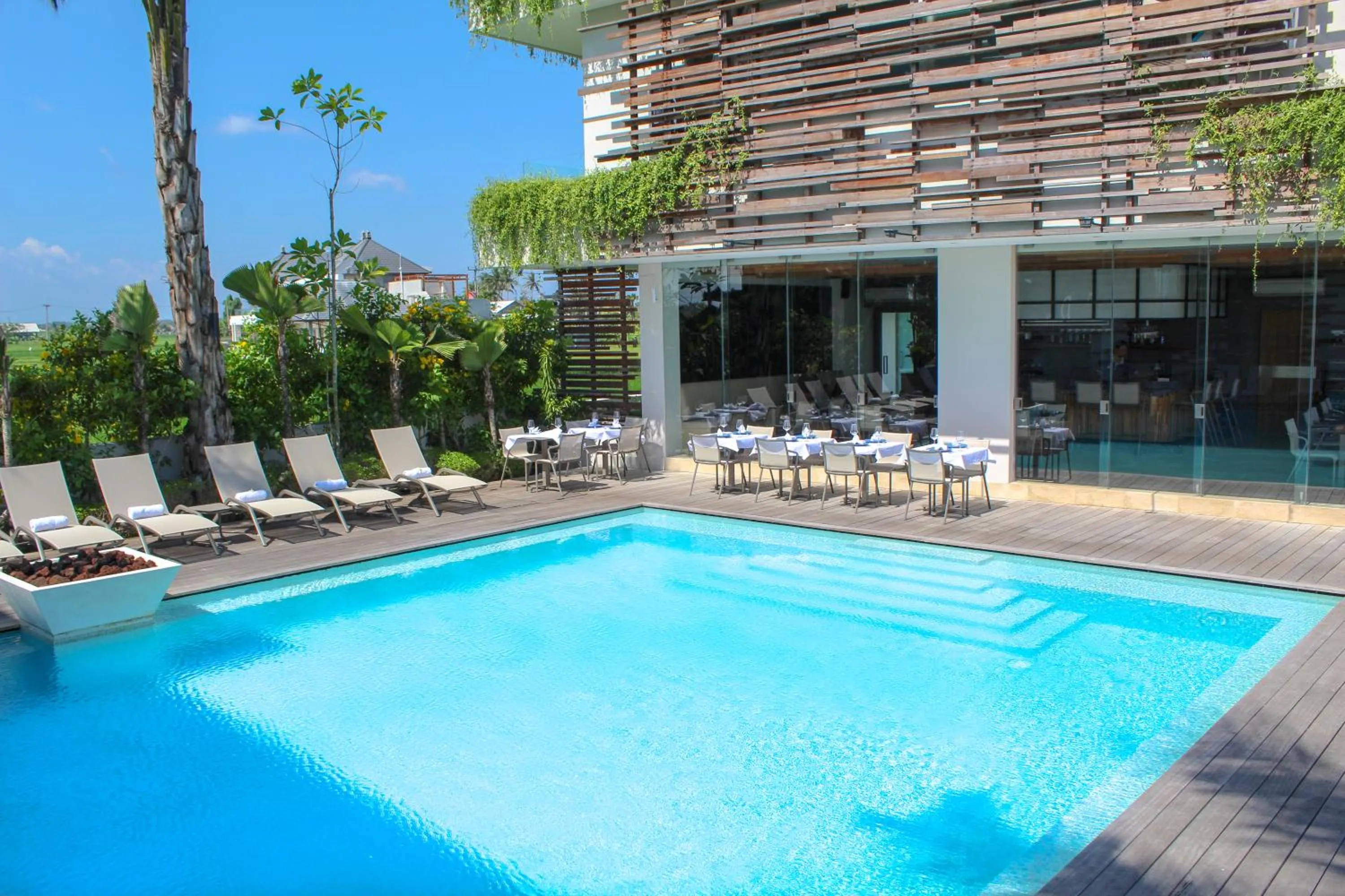 Property building in The Double View Mansions Bali