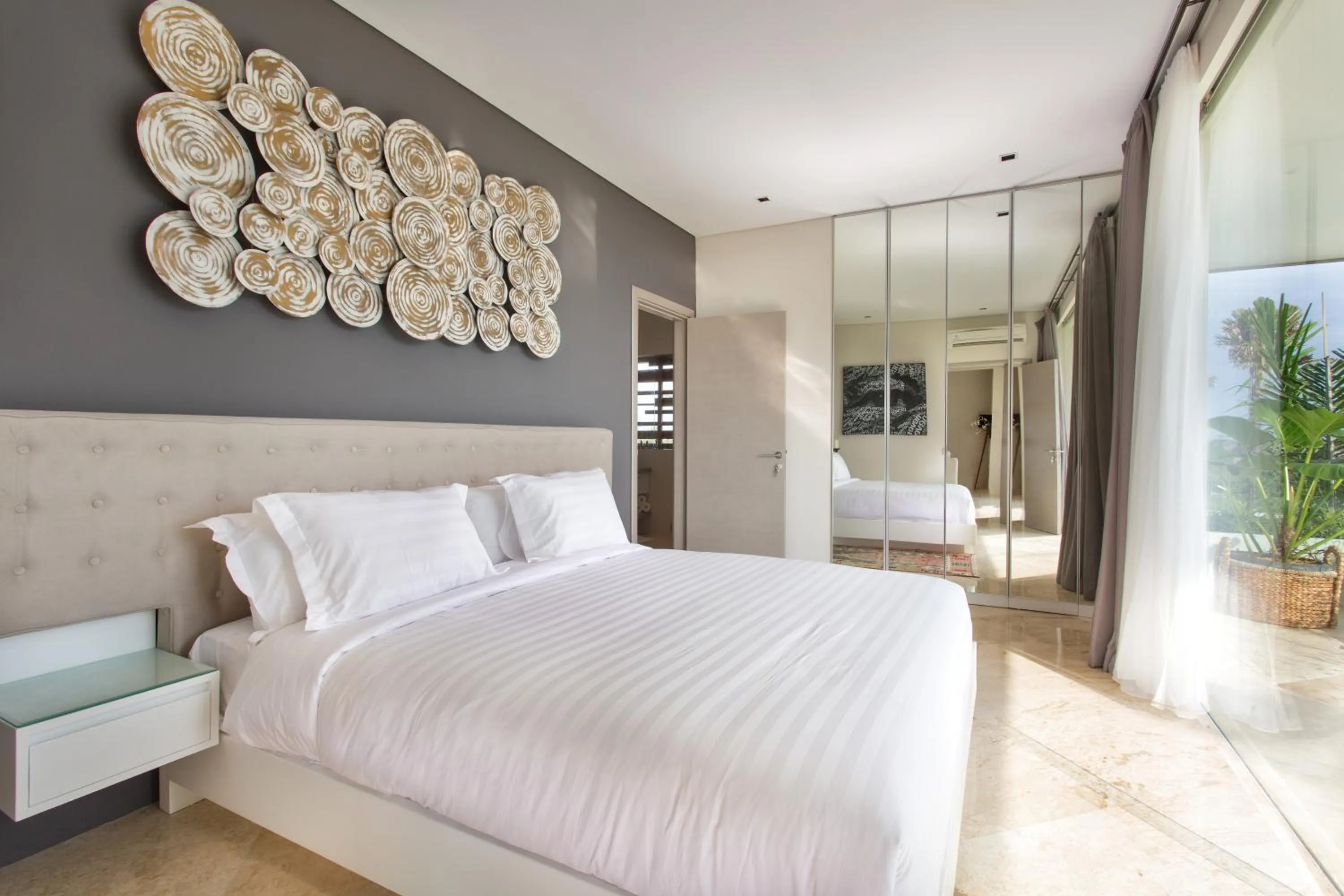 Bedroom in The Double View Mansions Bali