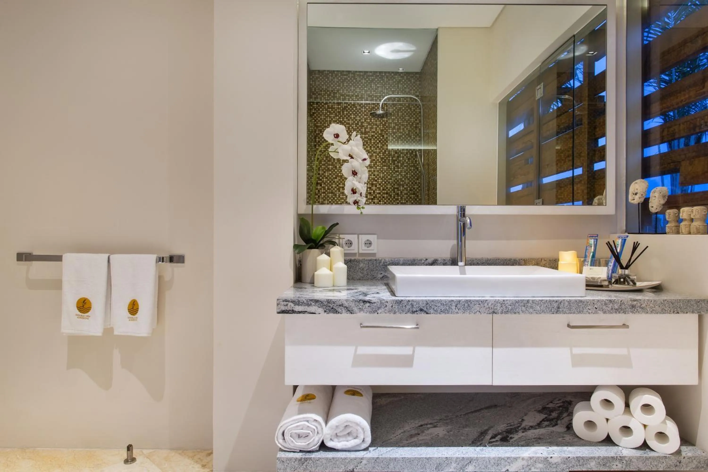 Bathroom in The Double View Mansions Bali