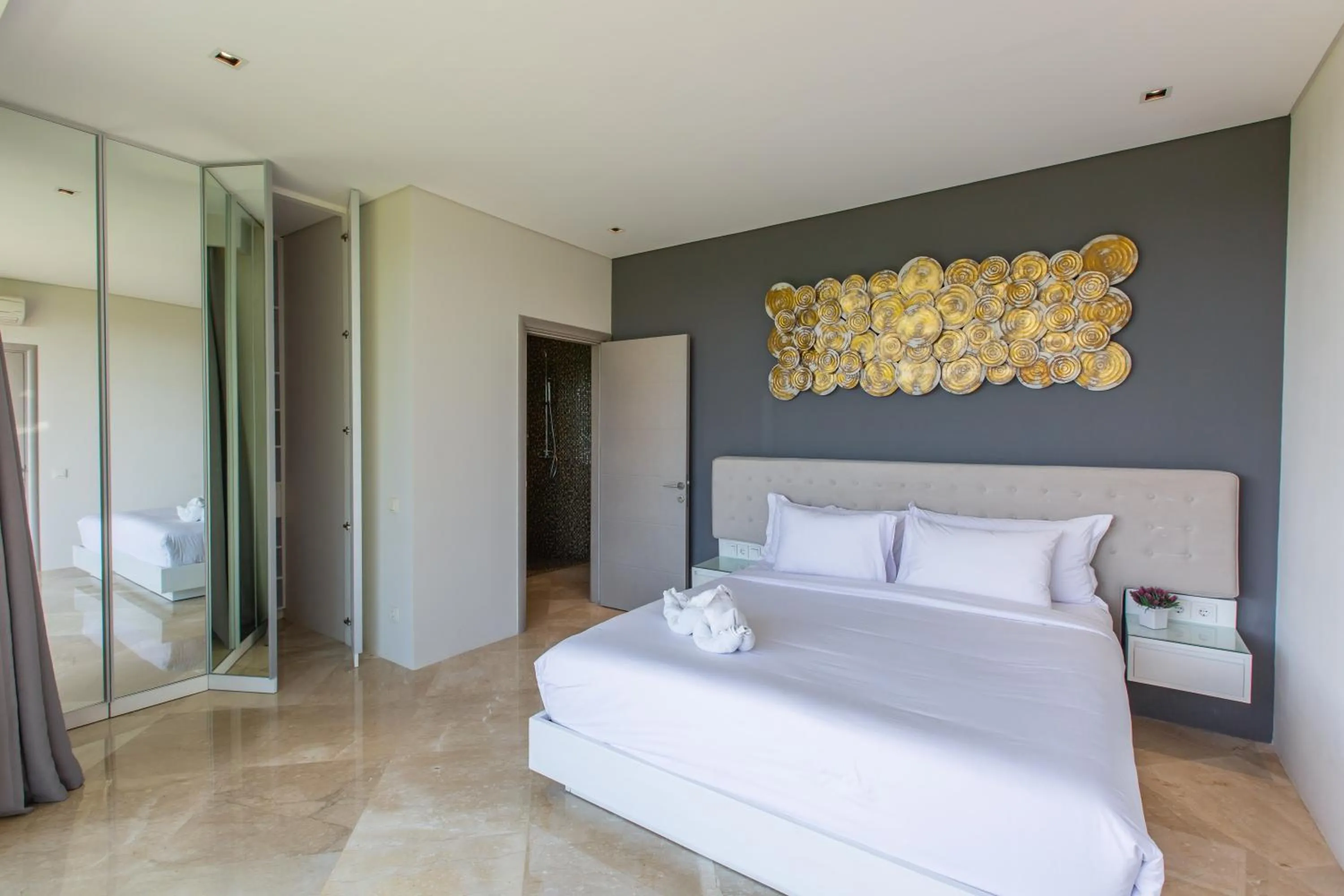 Bedroom in The Double View Mansions Bali