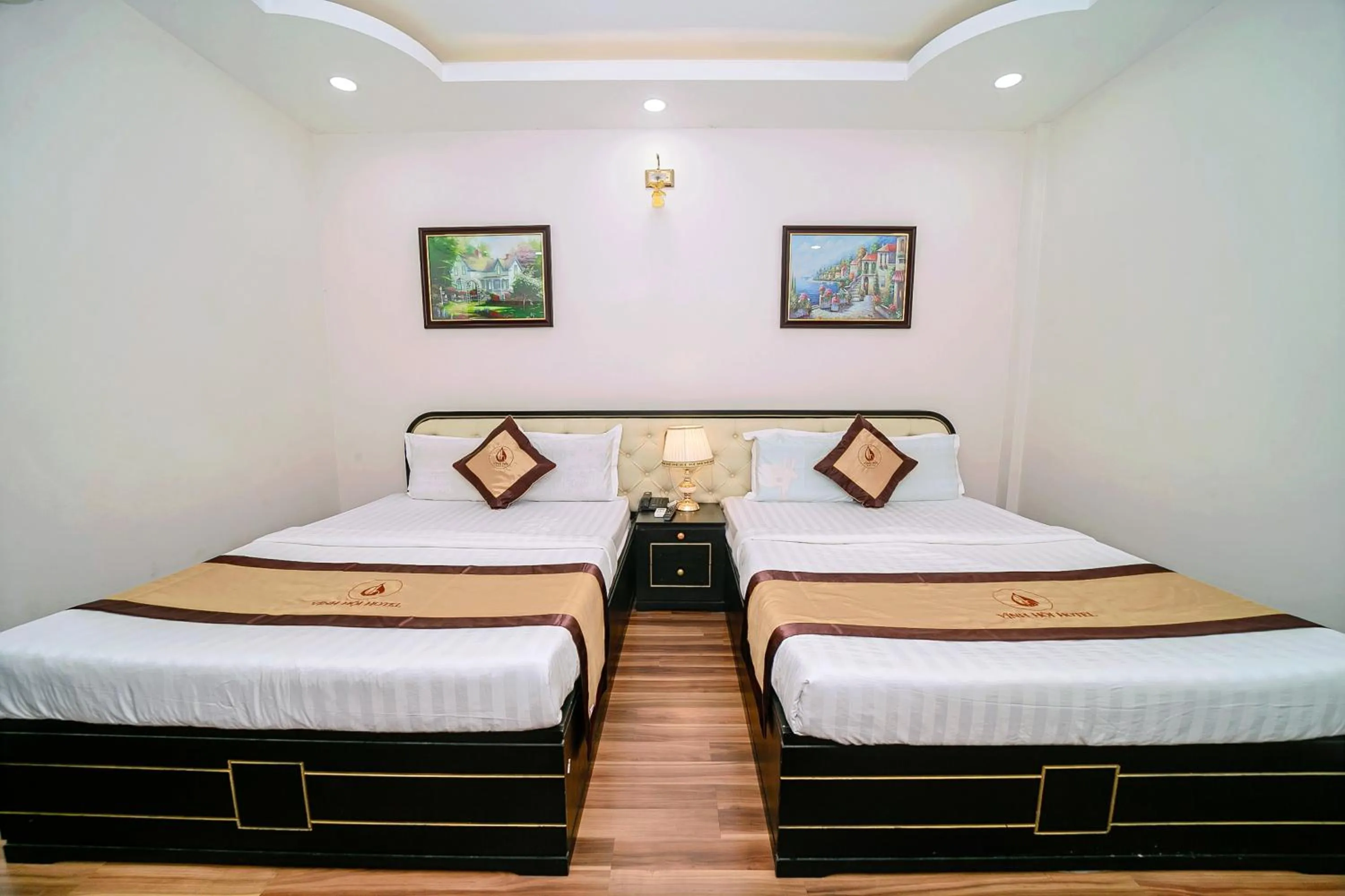 Bed in Khách sạn Vĩnh Hội