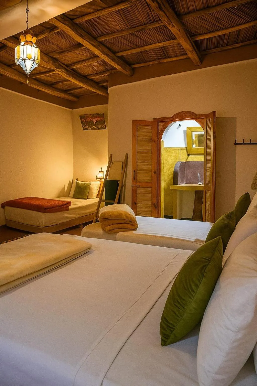 Bed in Riad pizzeria Marhaba