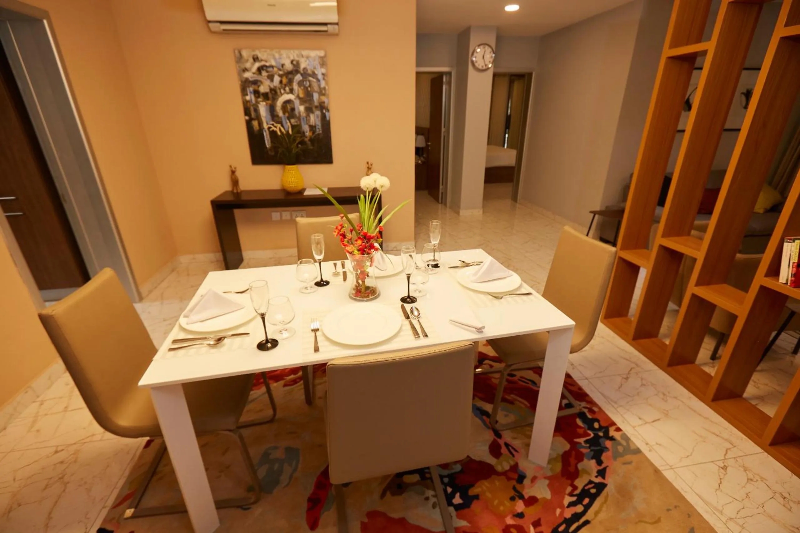 Dining area in Belanova Apartments and Suites