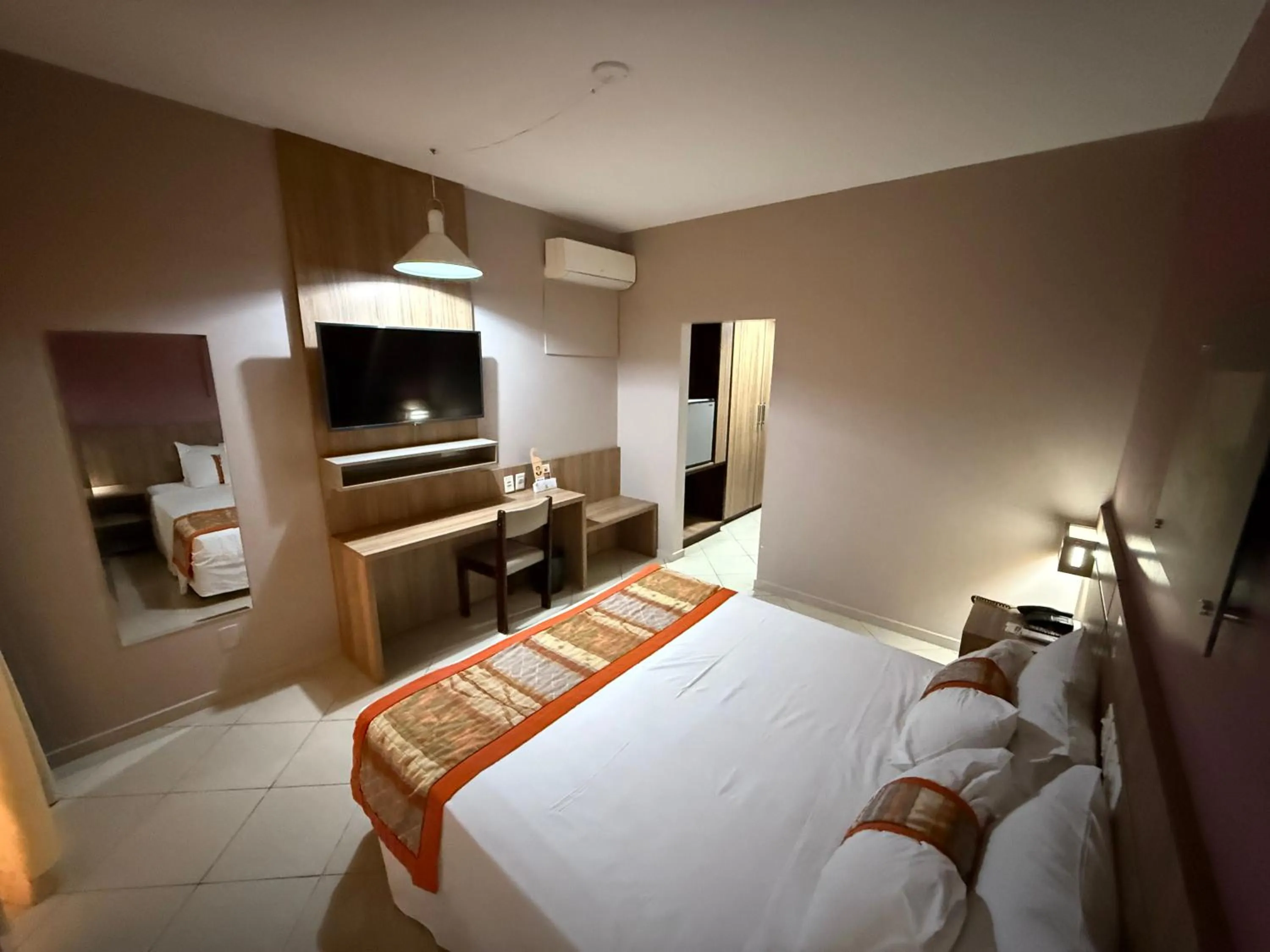 Bed in Paiaguás Palace Hotel