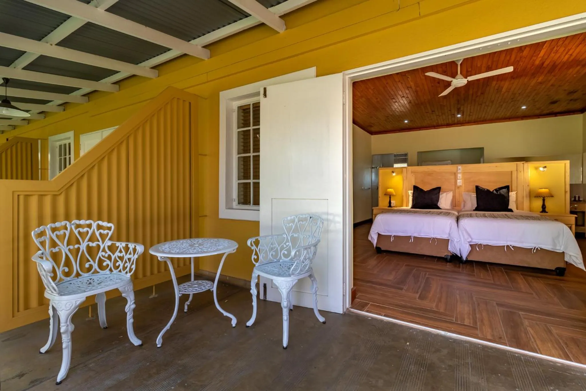 Patio, Bed in Little Pilgrims Boutique Hotel