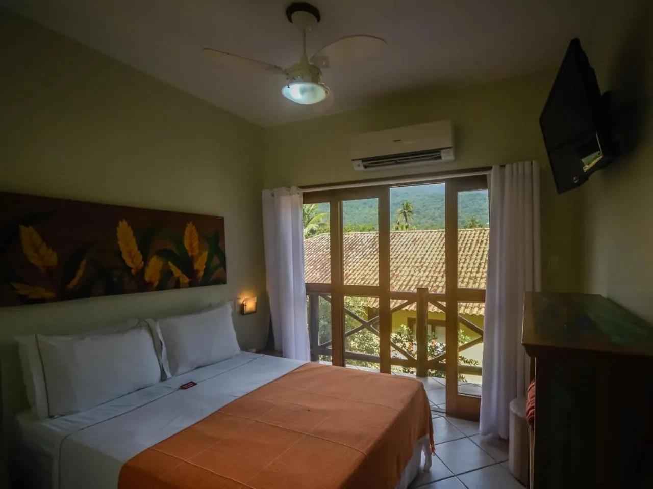 Bed in Pousada Caiçara