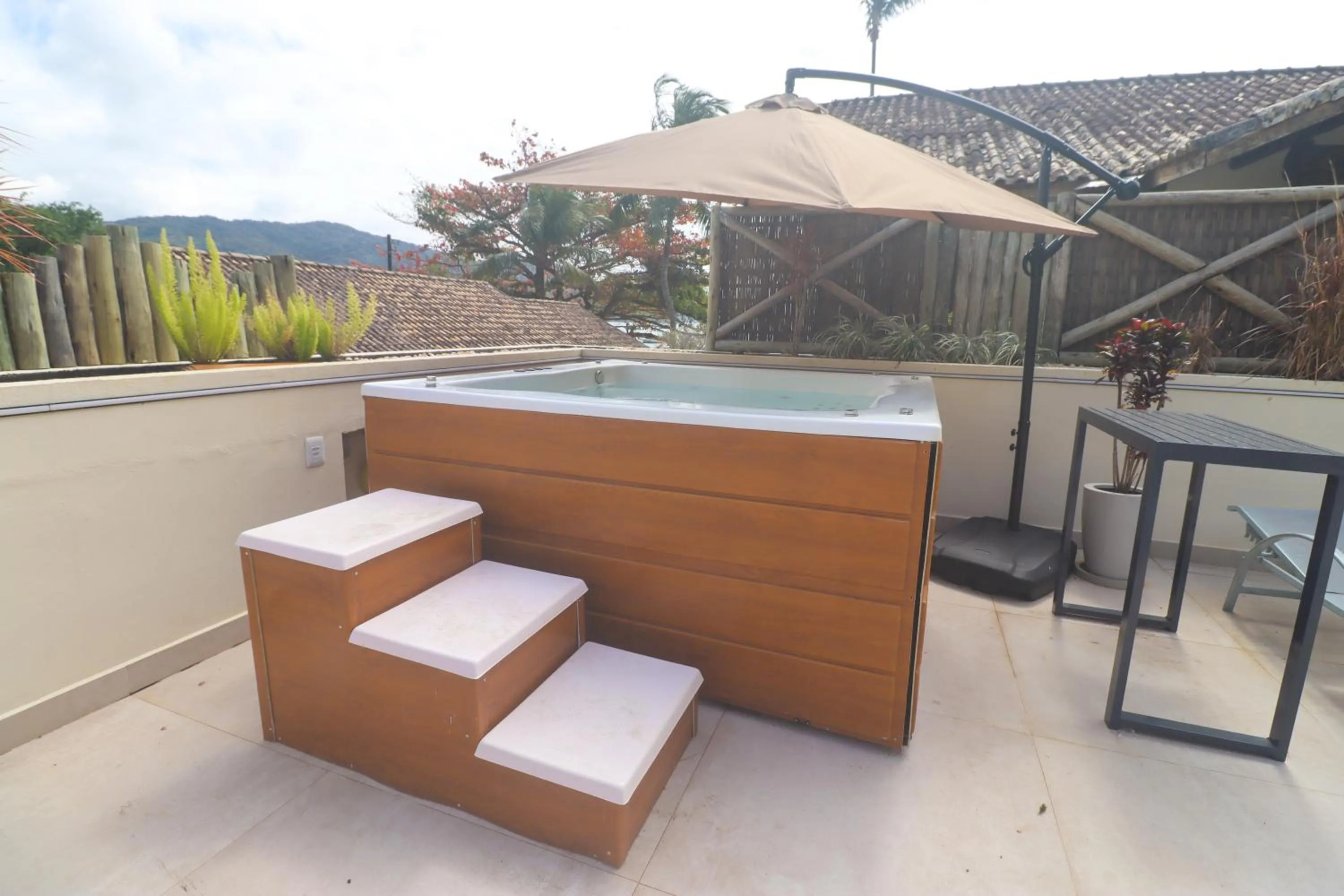 Hot Tub in Pousada Caiçara