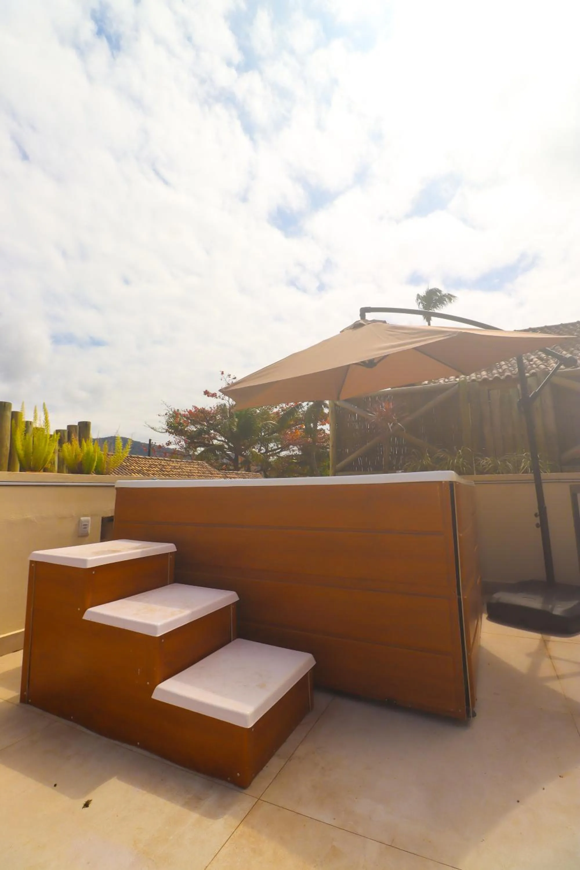 Hot Tub in Pousada Caiçara