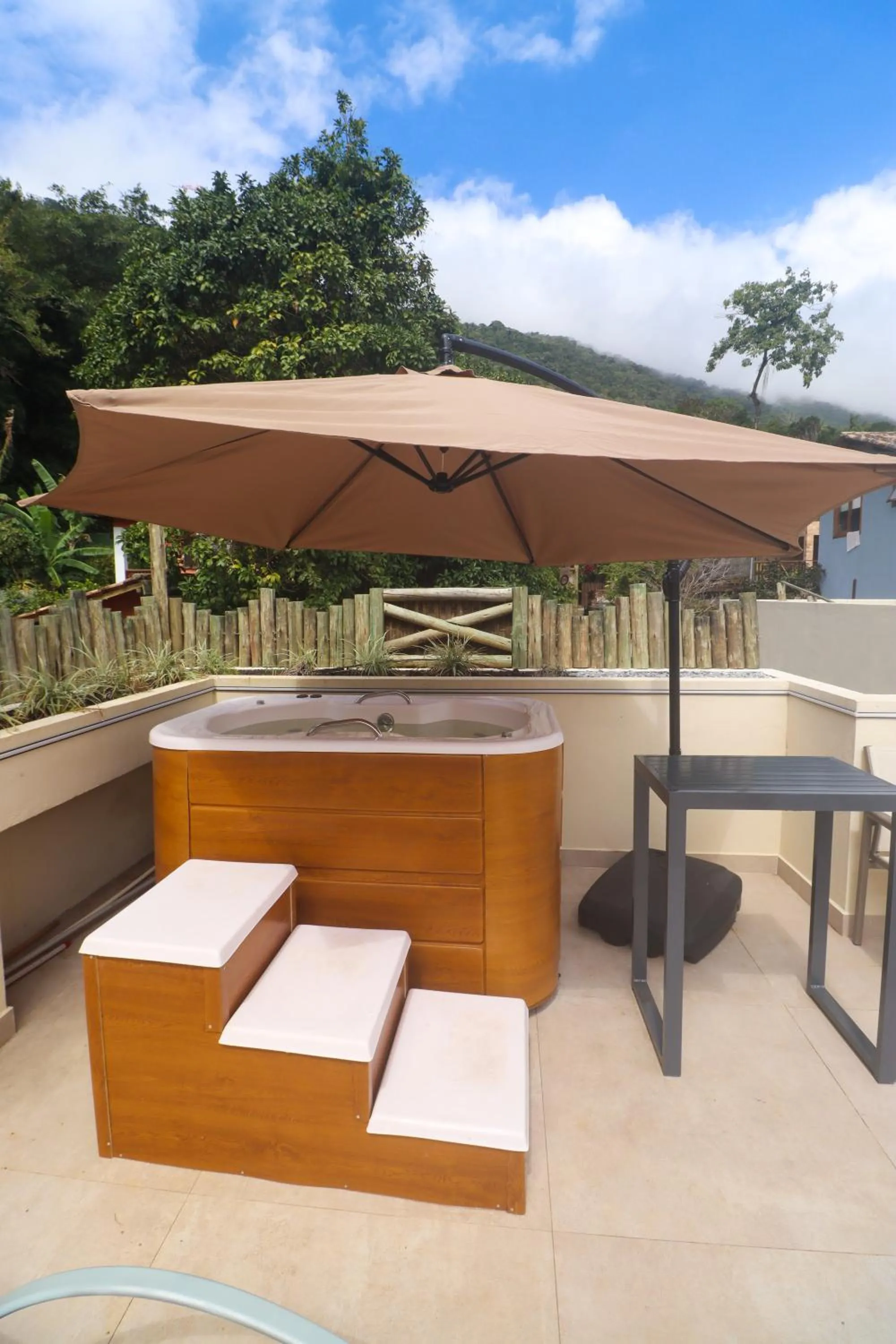 Hot Tub in Pousada Caiçara