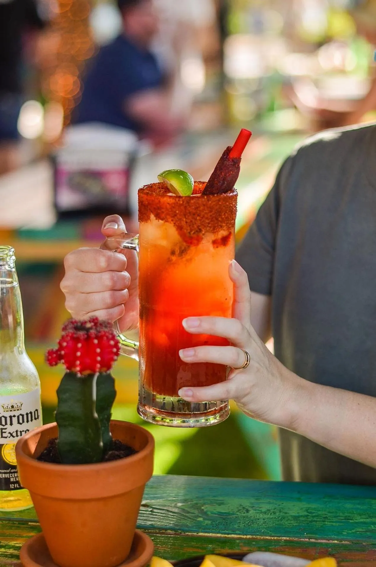 Drinks in Harrison on the Beach