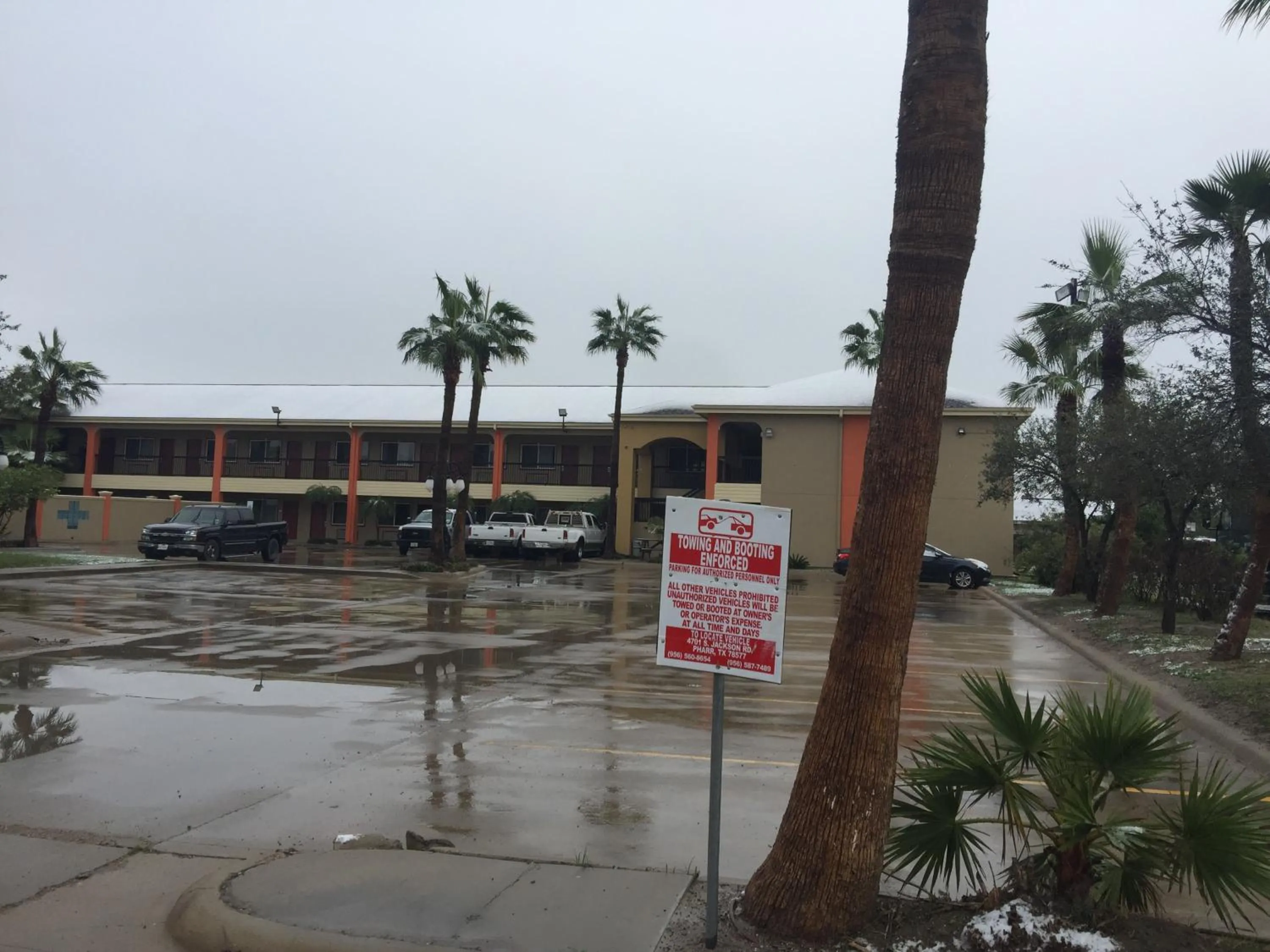 Parking in Texas Inn and Suites City Center at University Dr.